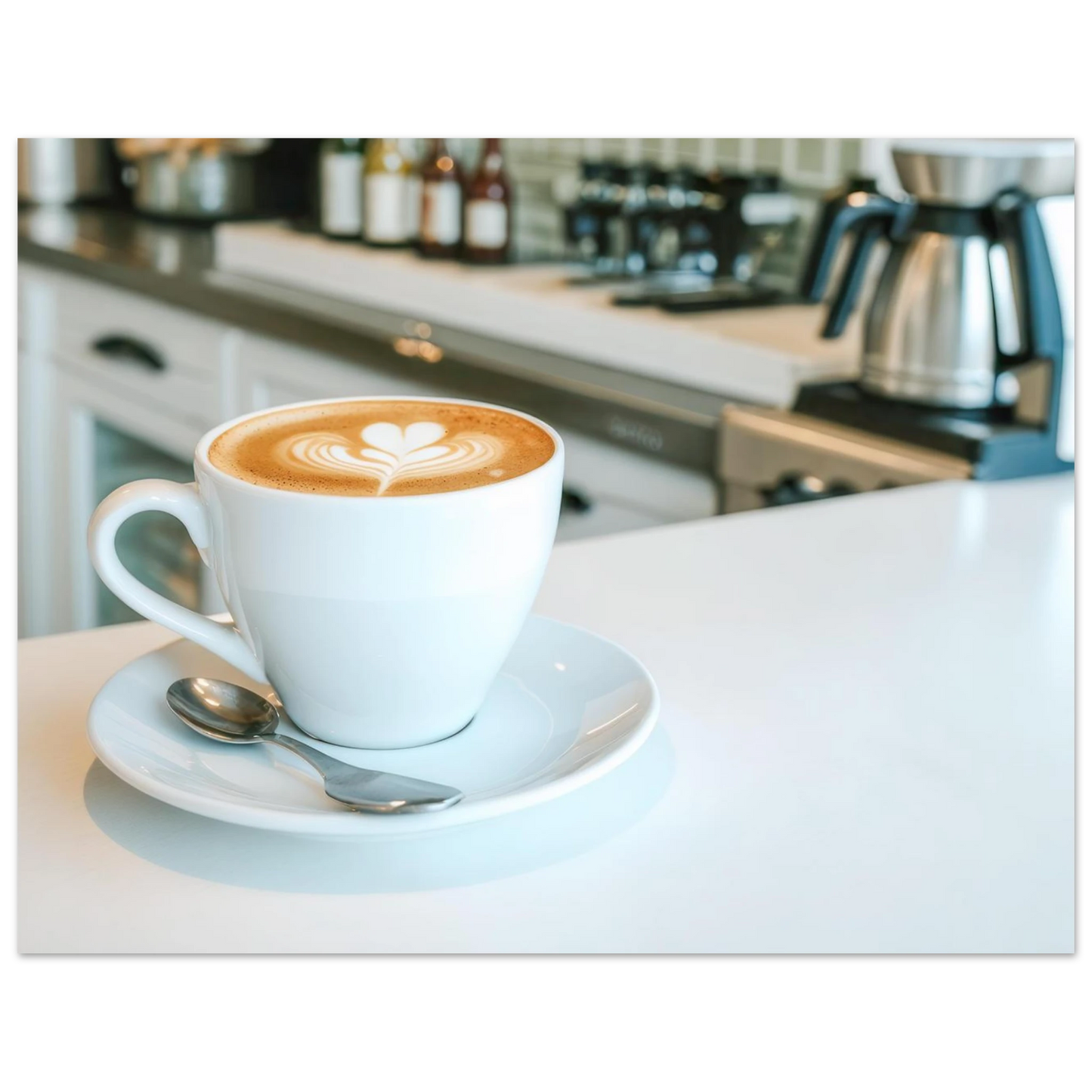 Wandbild espresso latte art meisterwerk fuer ihre kueche oder ihr caf verfuegbar in vielen groessen