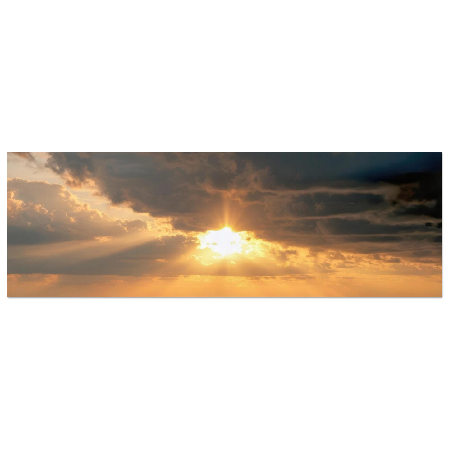 Wandbild dramatischer ozean sonnenuntergang kuestenkunst in ihrer wunschgroesse