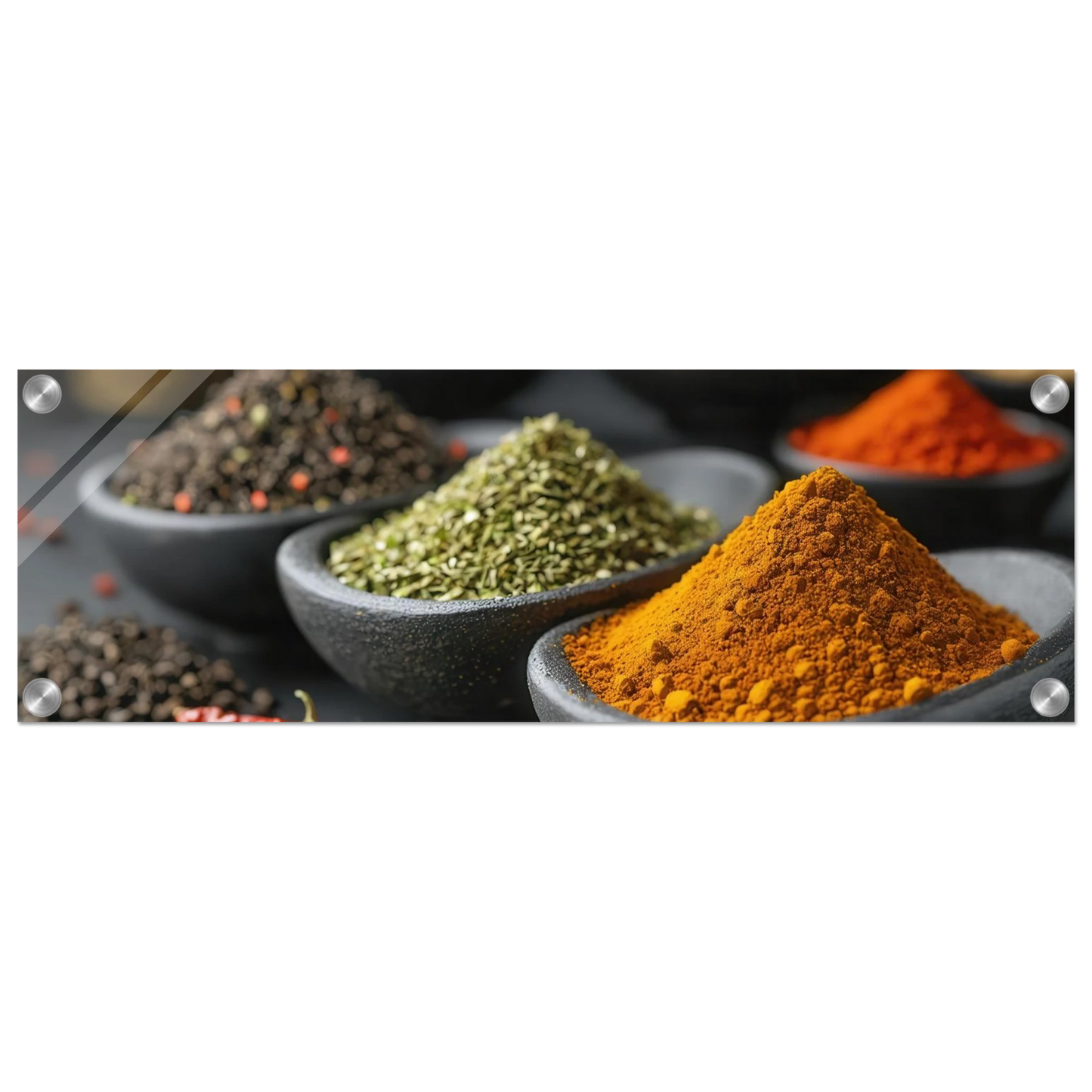 Wandbild gewuerz sinfonie intensive farben aromen fuer ihre kueche
