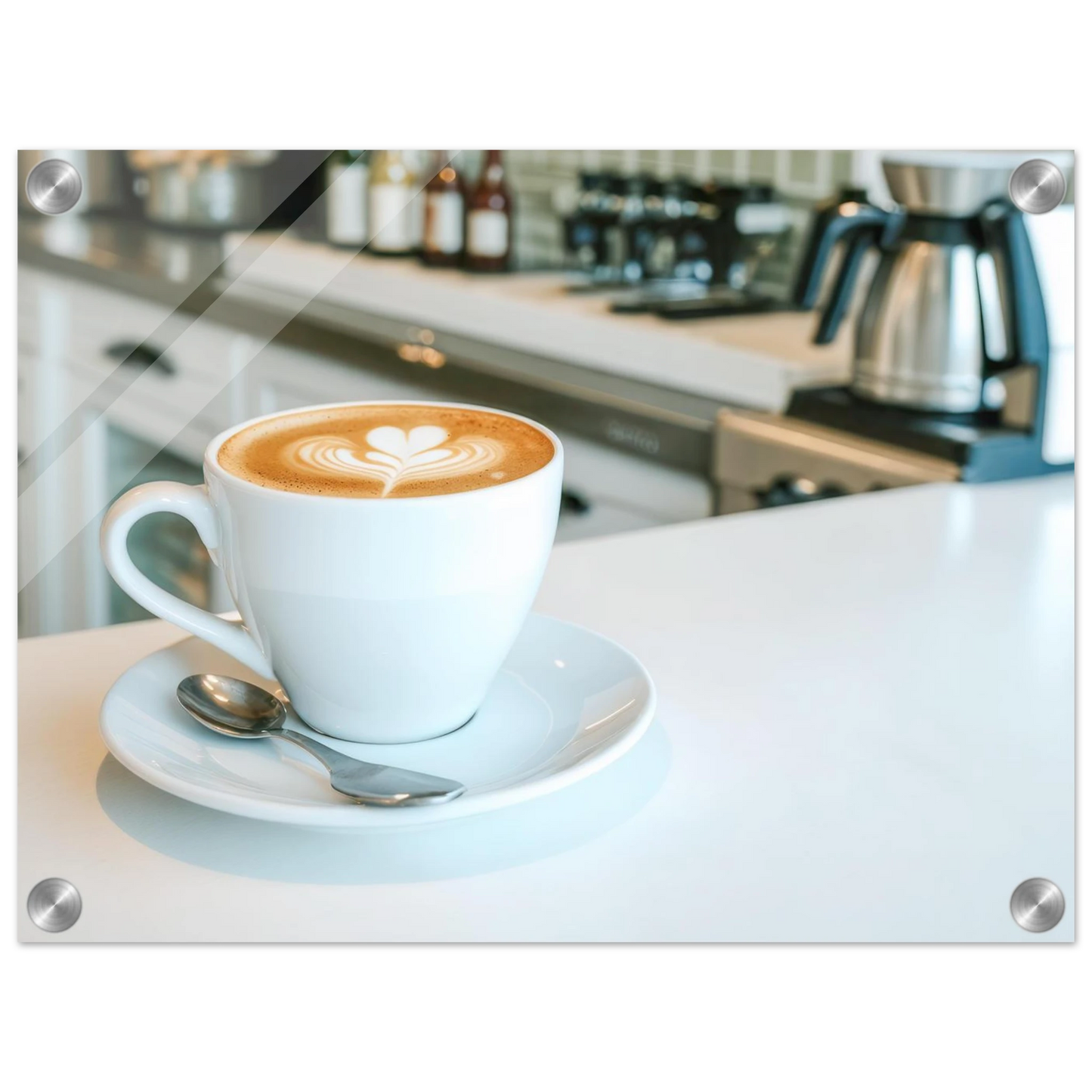 Wandbild espresso latte art meisterwerk fuer ihre kueche oder ihr caf verfuegbar in vielen groessen