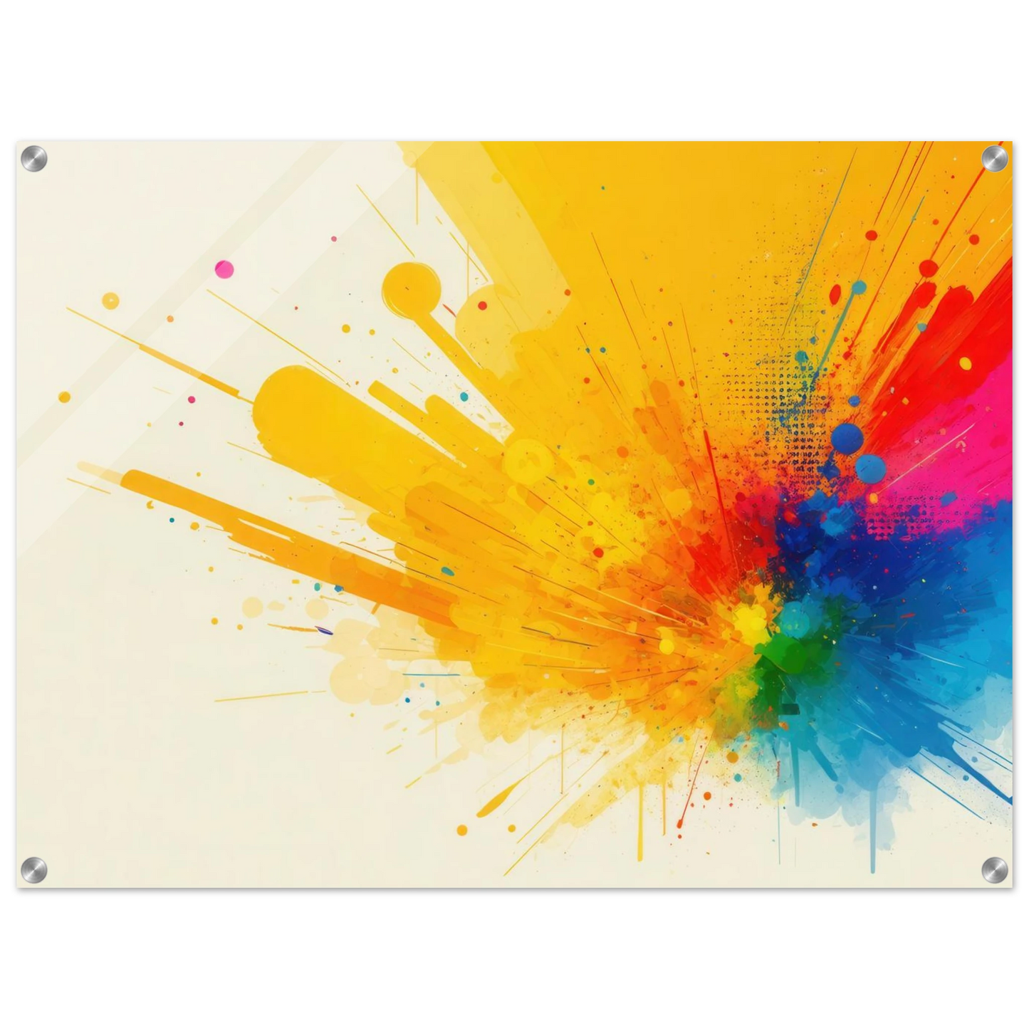 Wandbild explosion der farben abstraktes kunstwerk fuer dein zuhause in verschiedenen groessen
