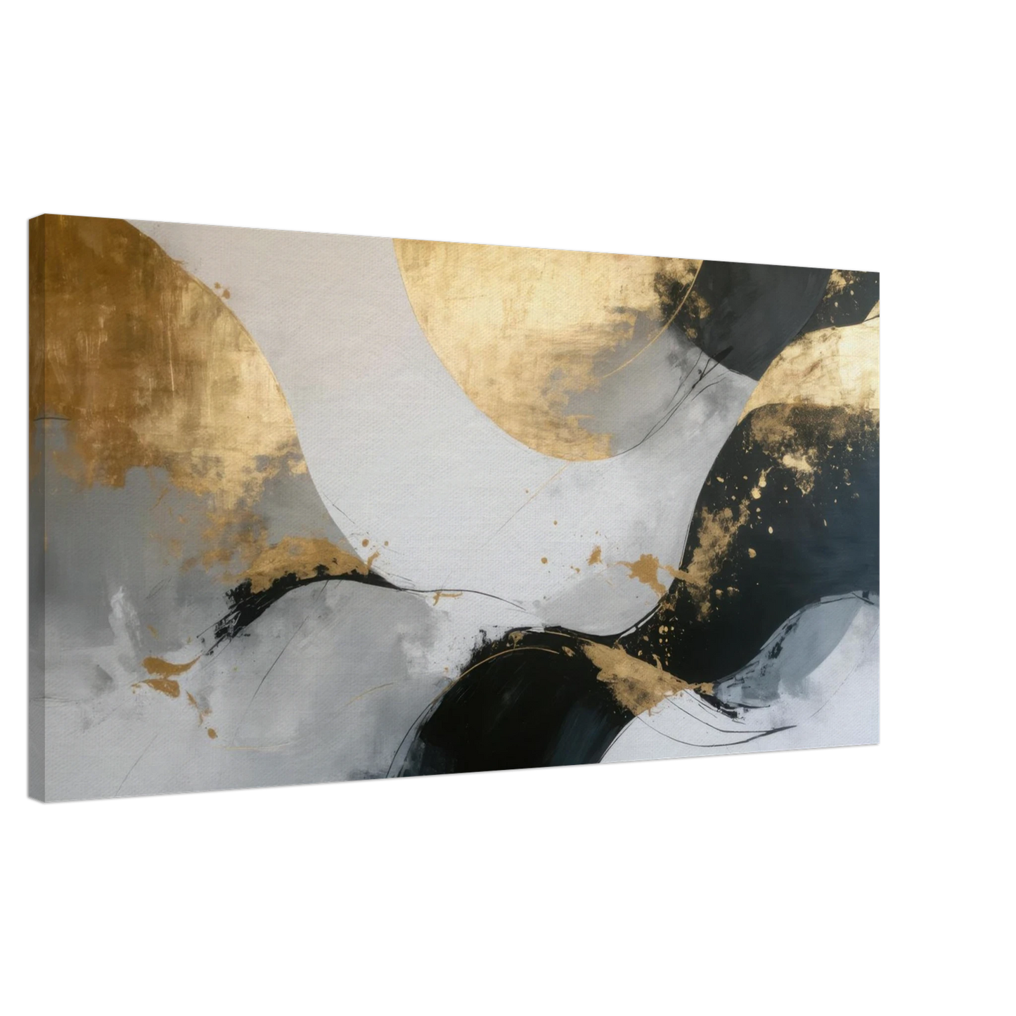 Wandbild goldene abstraktion elegante kunst fuer ihr zuhause in ihrer wunschgroesse