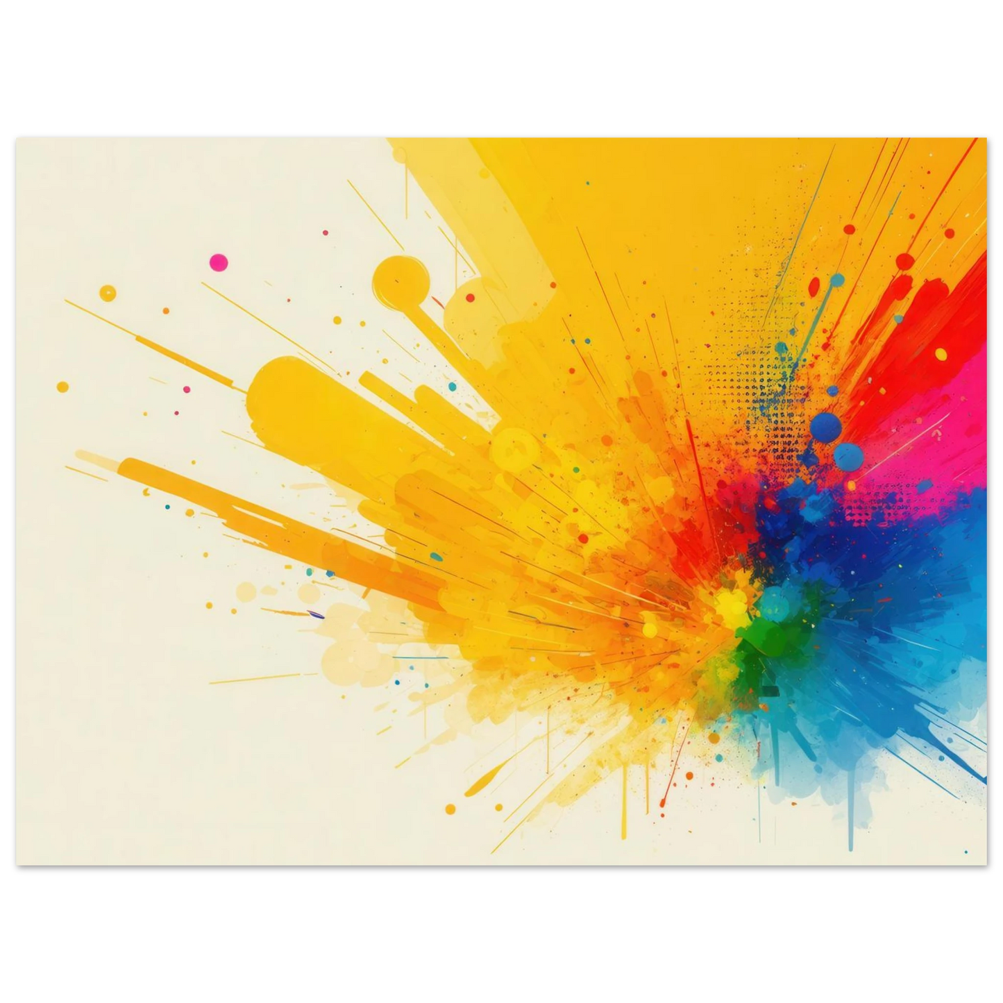 Wandbild explosion der farben abstraktes kunstwerk fuer dein zuhause in verschiedenen groessen
