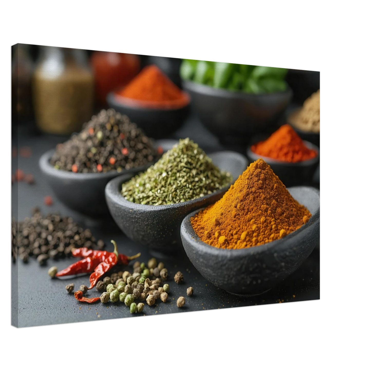 Wandbild gewuerz sinfonie intensive farben aromen fuer ihre kueche