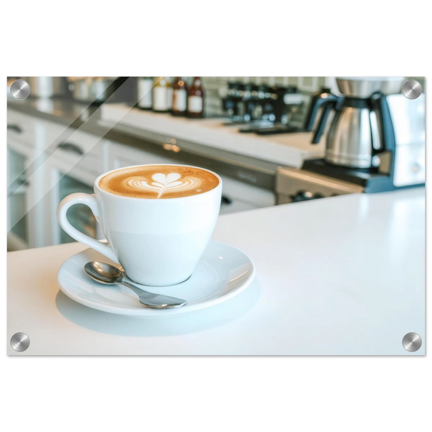 Wandbild espresso latte art meisterwerk fuer ihre kueche oder ihr caf verfuegbar in vielen groessen