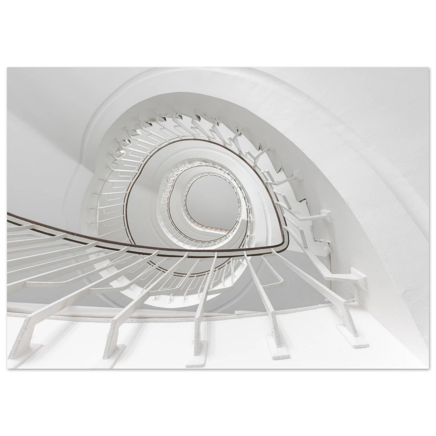 Wandbild minimalistisches spiral treppenhaus zeitlose eleganz fuer ihr zuhause