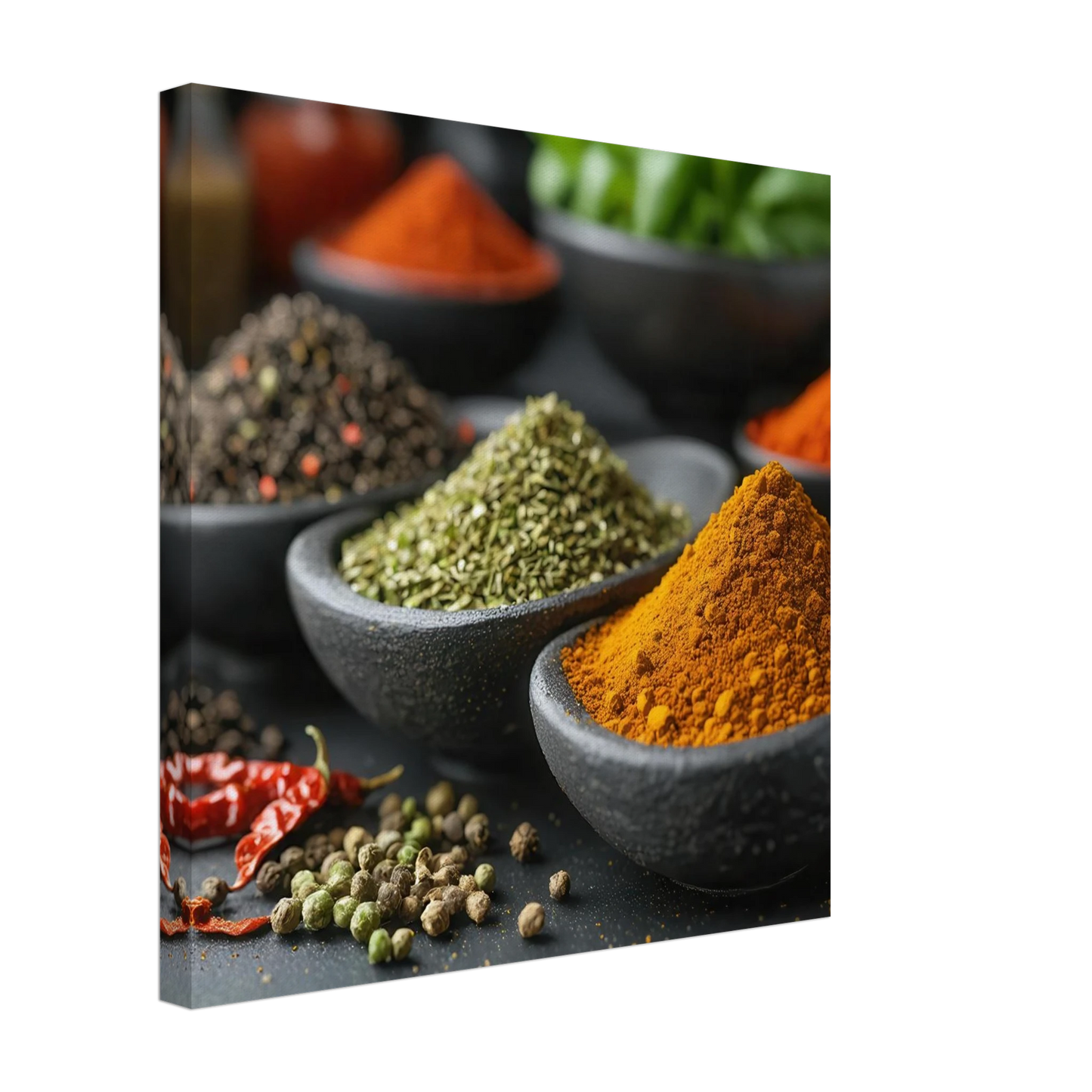 Wandbild gewuerz sinfonie intensive farben aromen fuer ihre kueche