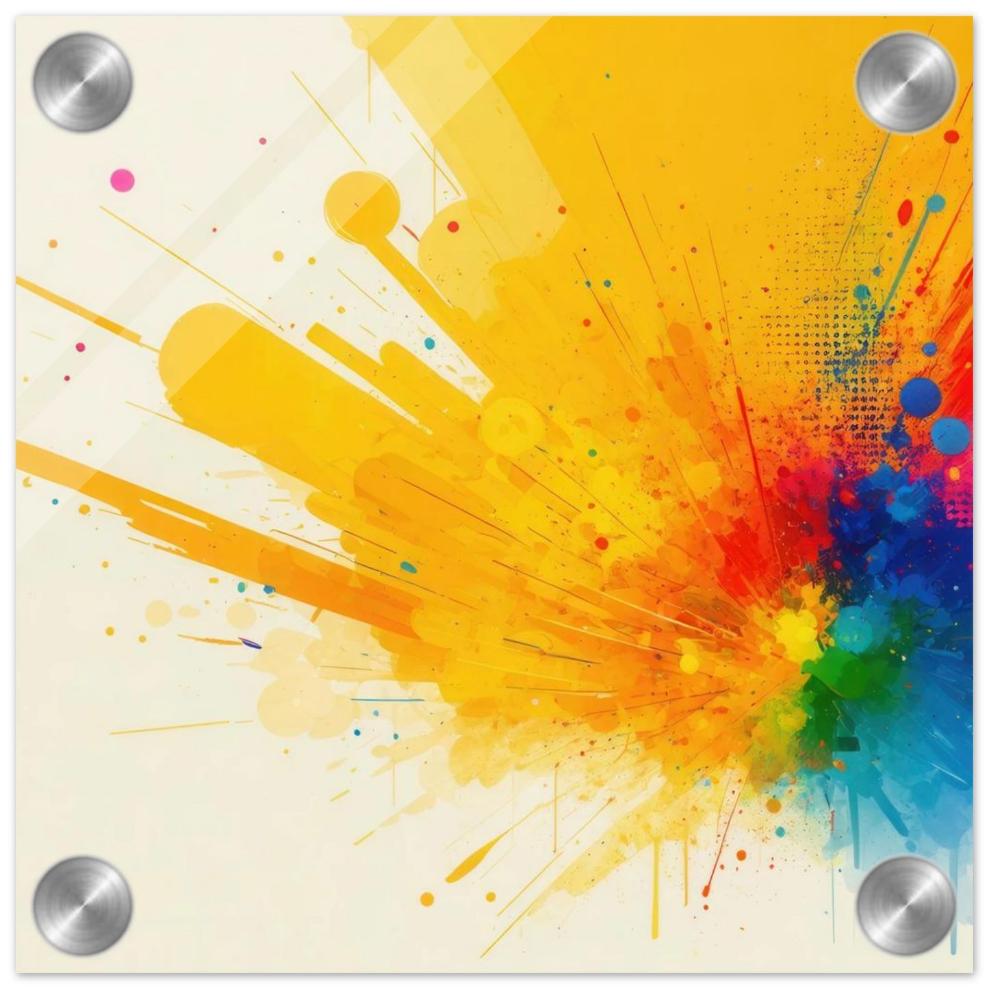 Wandbild explosion der farben abstraktes kunstwerk fuer dein zuhause in verschiedenen groessen