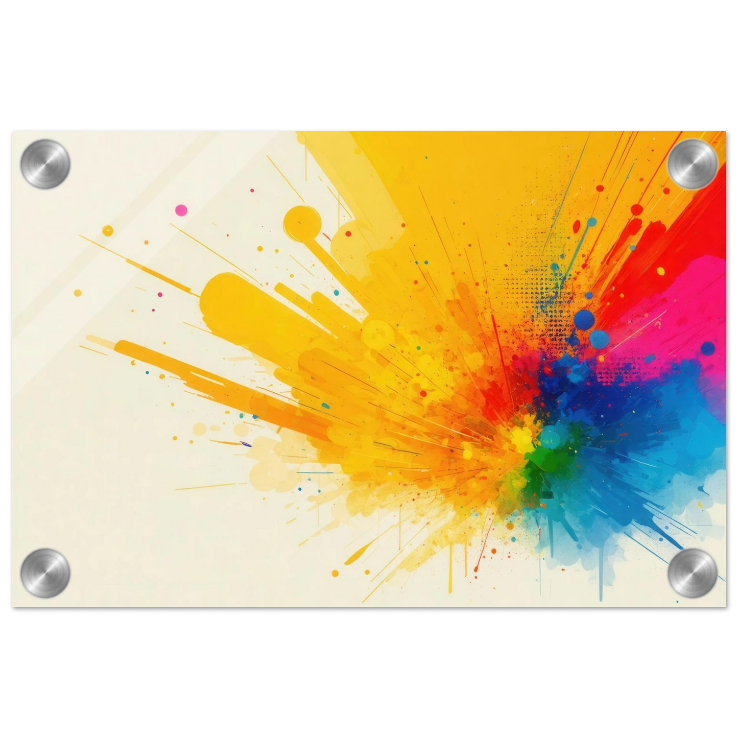 Wandbild explosion der farben abstraktes kunstwerk fuer dein zuhause in verschiedenen groessen