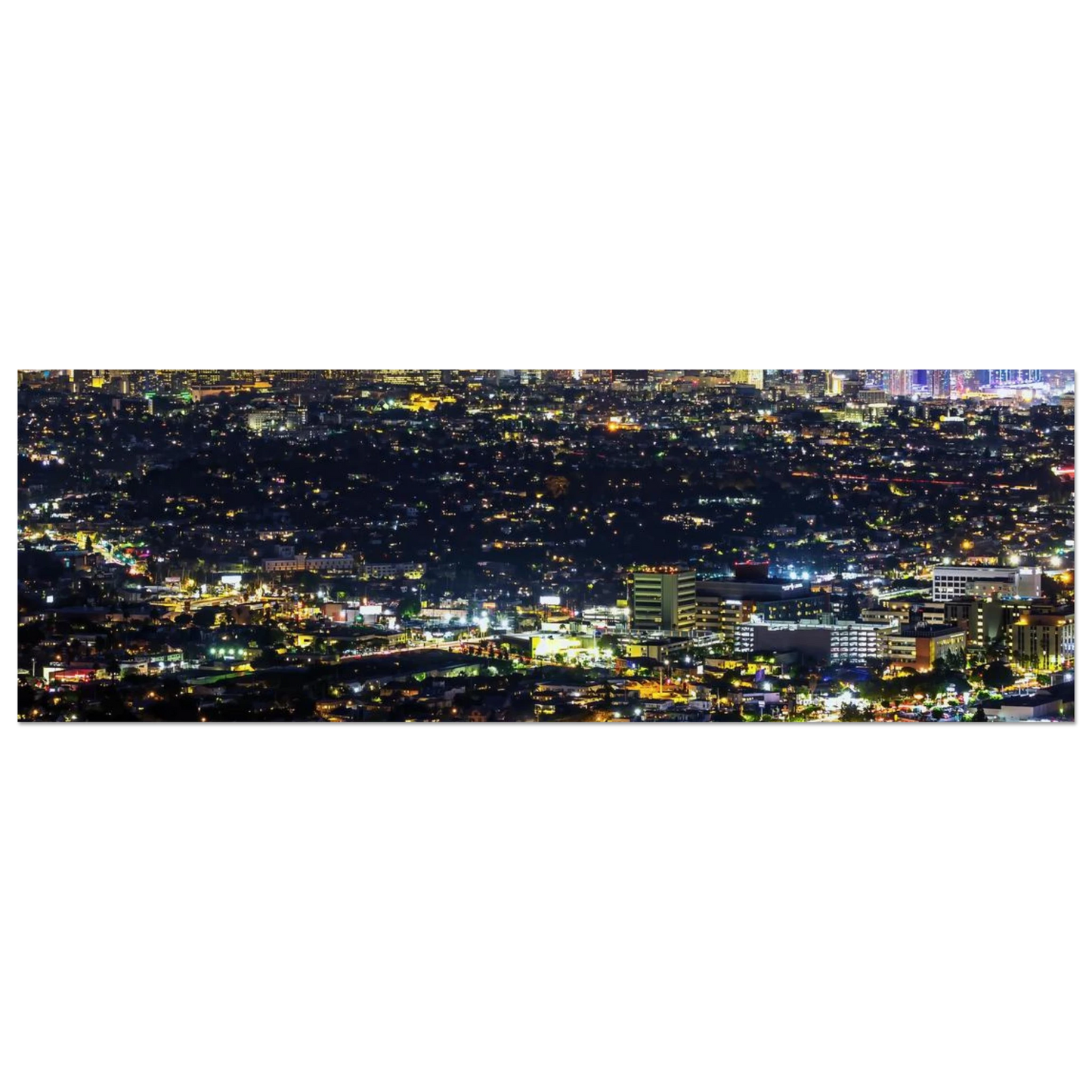 Wandbild los angeles lichtermeer majestaetische skyline bei nacht in ihrer wunschgroesse