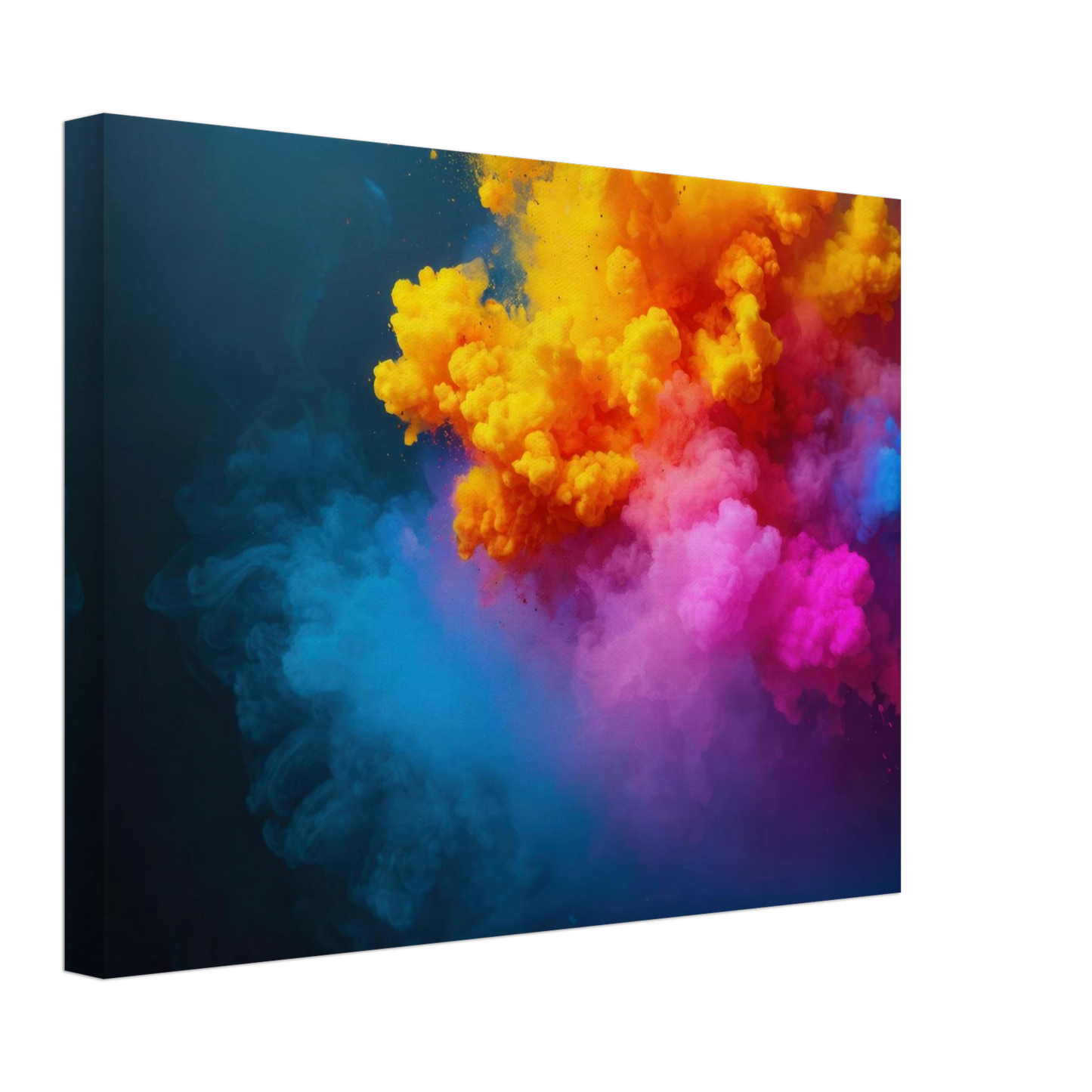 Wandbild explosion der farben lebhaftes abstraktes kunstwerk fuer dein zuhause