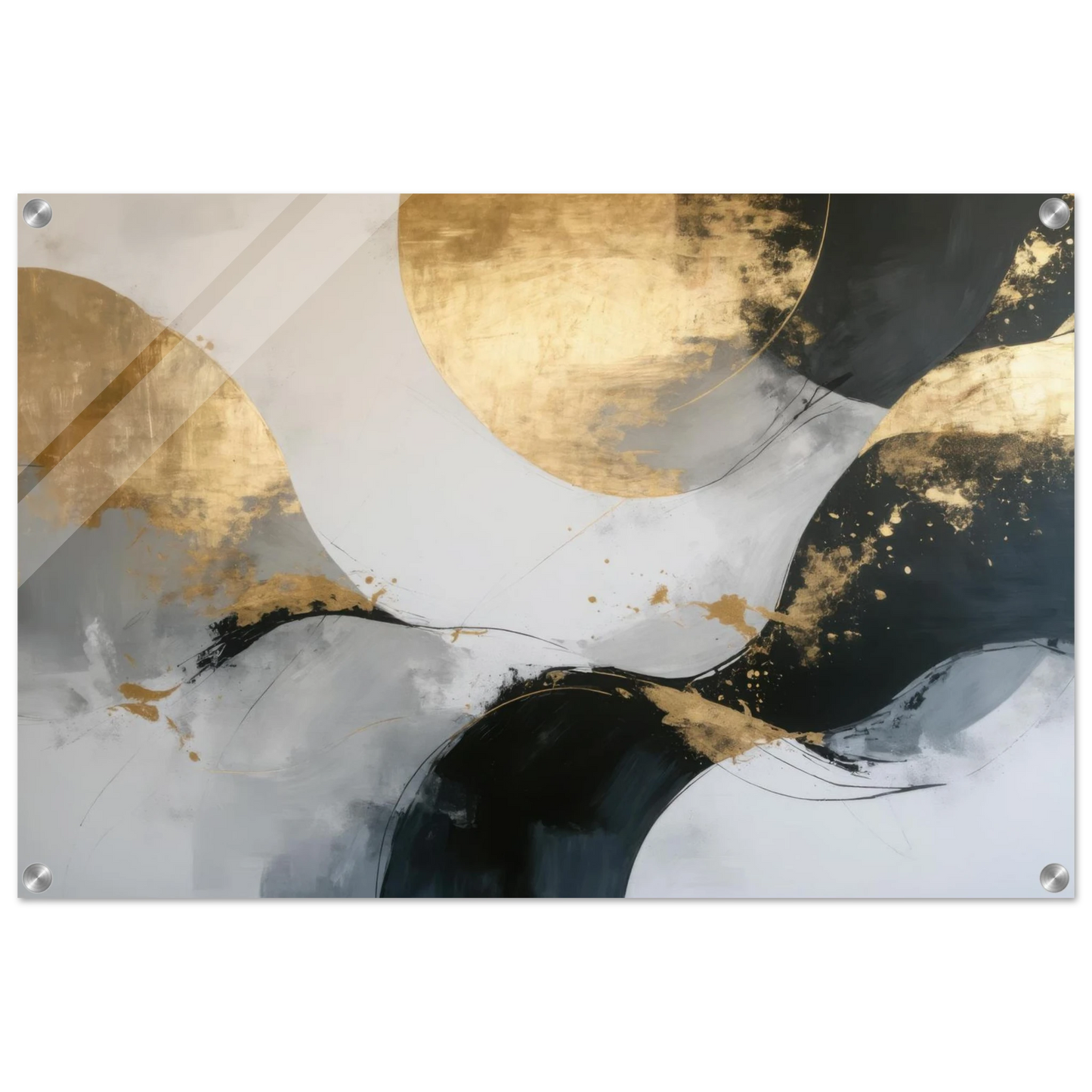 Wandbild goldene abstraktion elegante kunst fuer ihr zuhause in ihrer wunschgroesse