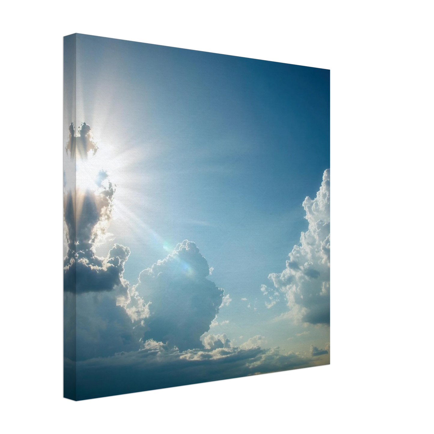 Wandbild sonnenstrahlen durch wolken atmosphaerische himmelskunst in verschiedenen groessen