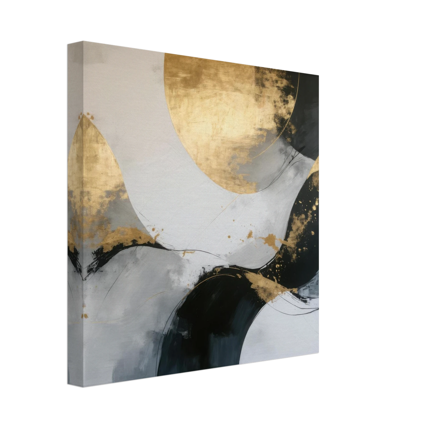 Wandbild goldene abstraktion elegante kunst fuer ihr zuhause in ihrer wunschgroesse