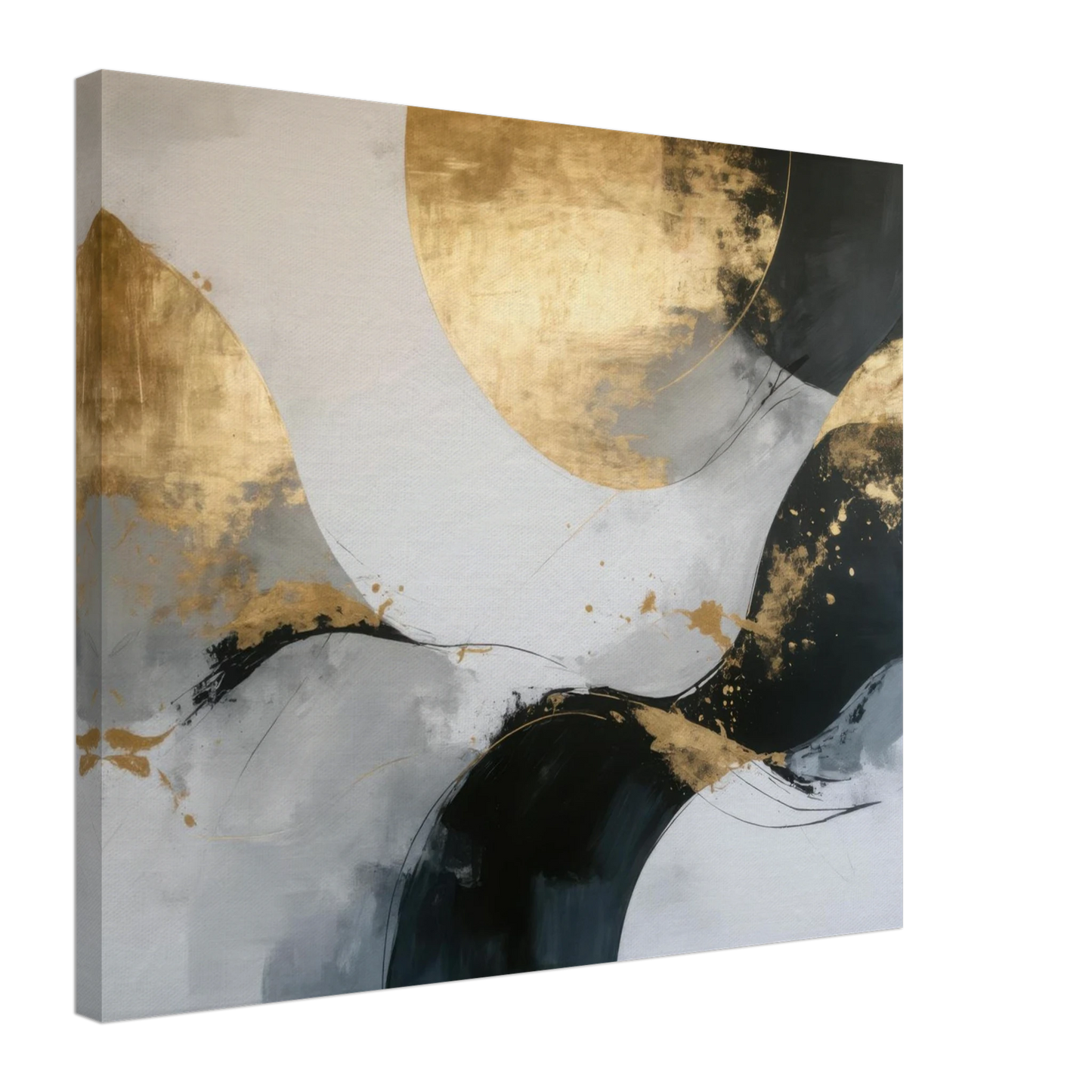 Wandbild goldene abstraktion elegante kunst fuer ihr zuhause in ihrer wunschgroesse