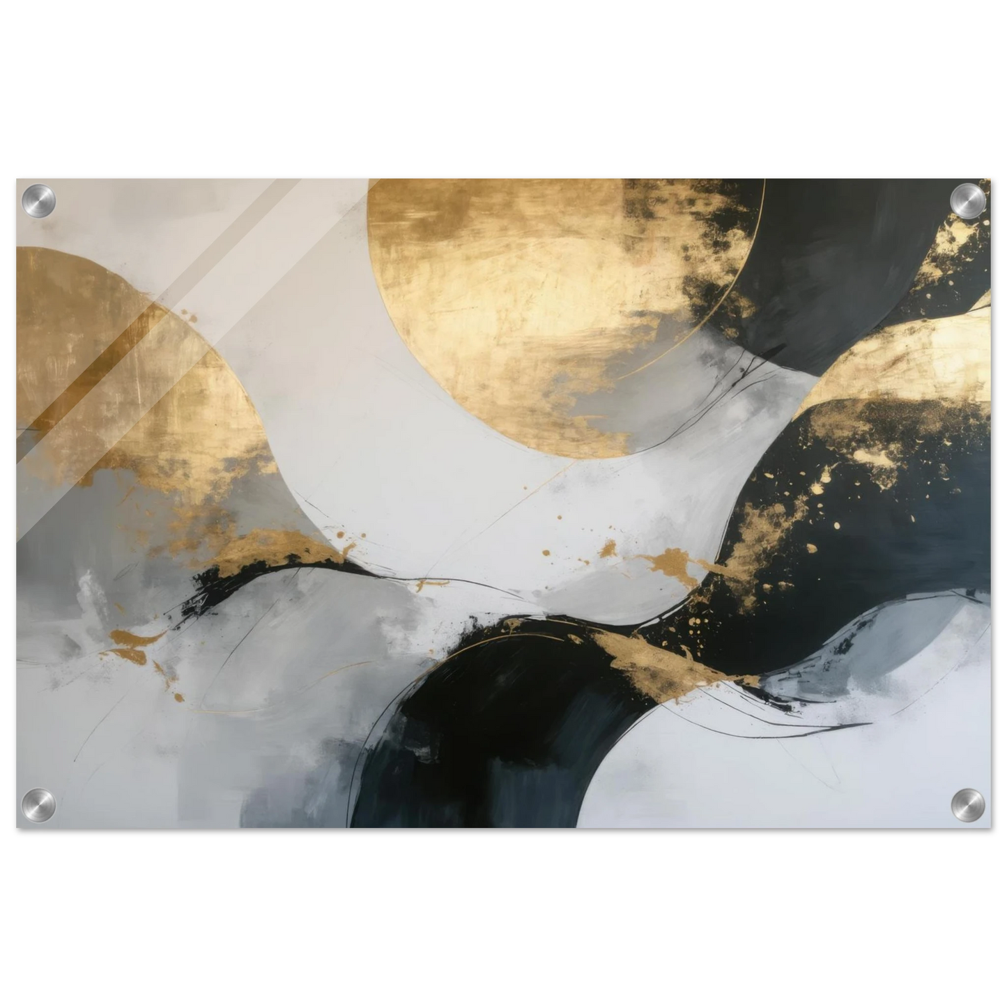 Wandbild goldene abstraktion elegante kunst fuer ihr zuhause in ihrer wunschgroesse