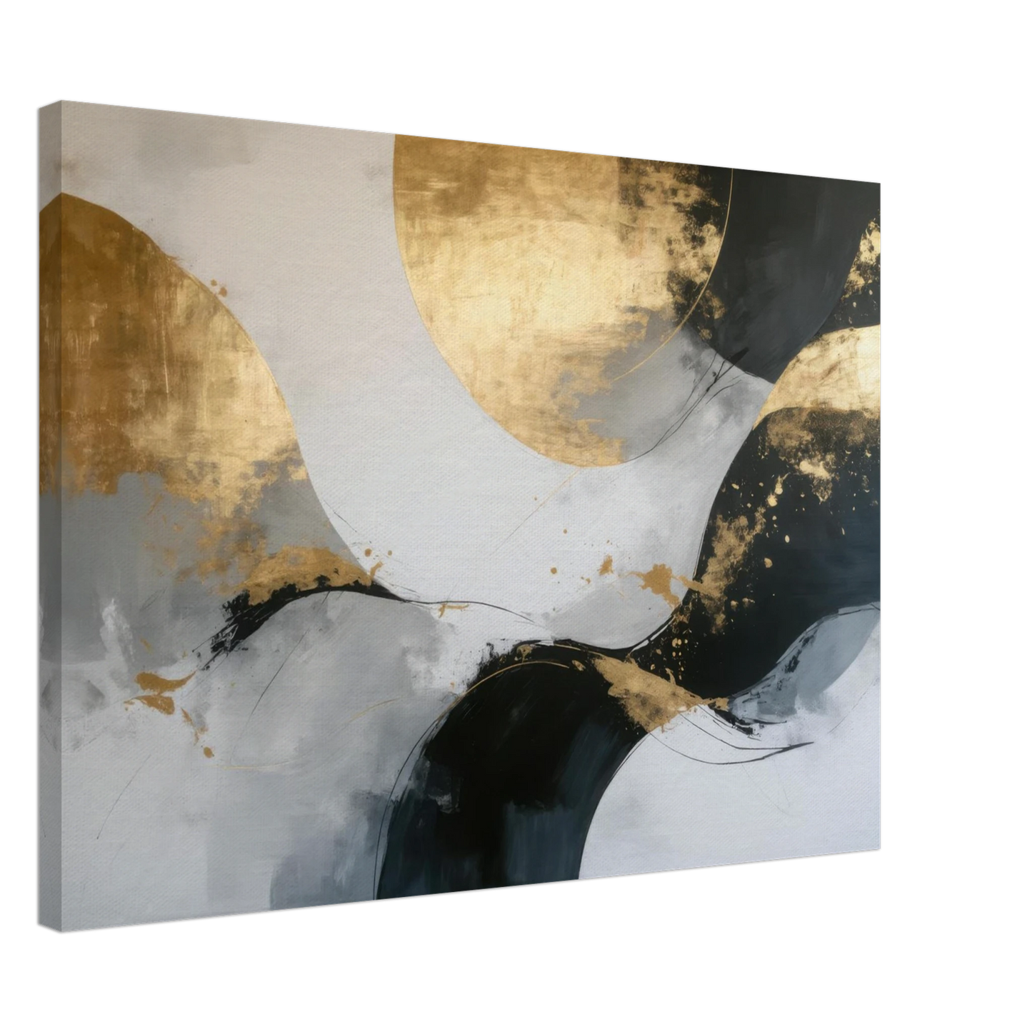 Wandbild goldene abstraktion elegante kunst fuer ihr zuhause in ihrer wunschgroesse