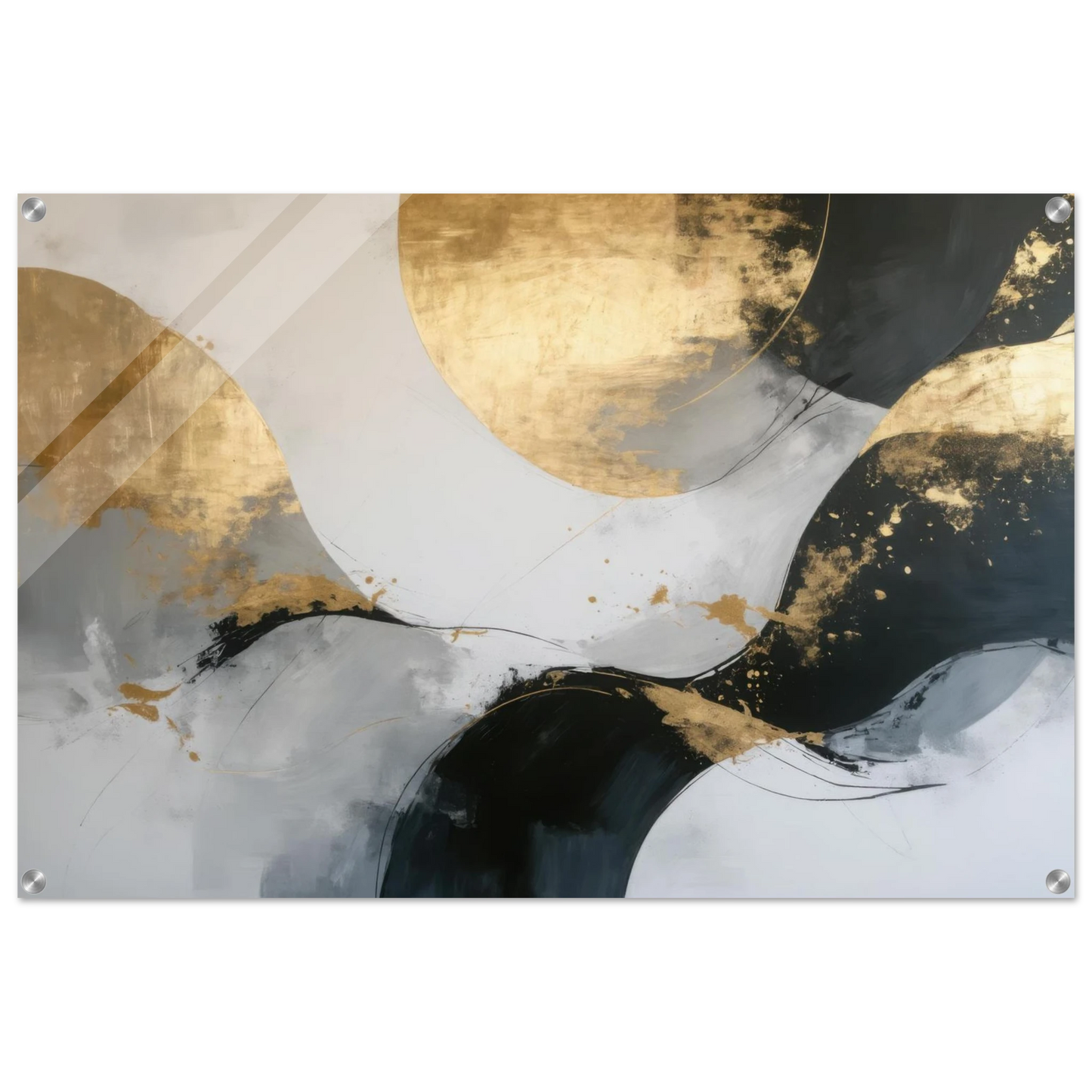 Wandbild goldene abstraktion elegante kunst fuer ihr zuhause in ihrer wunschgroesse
