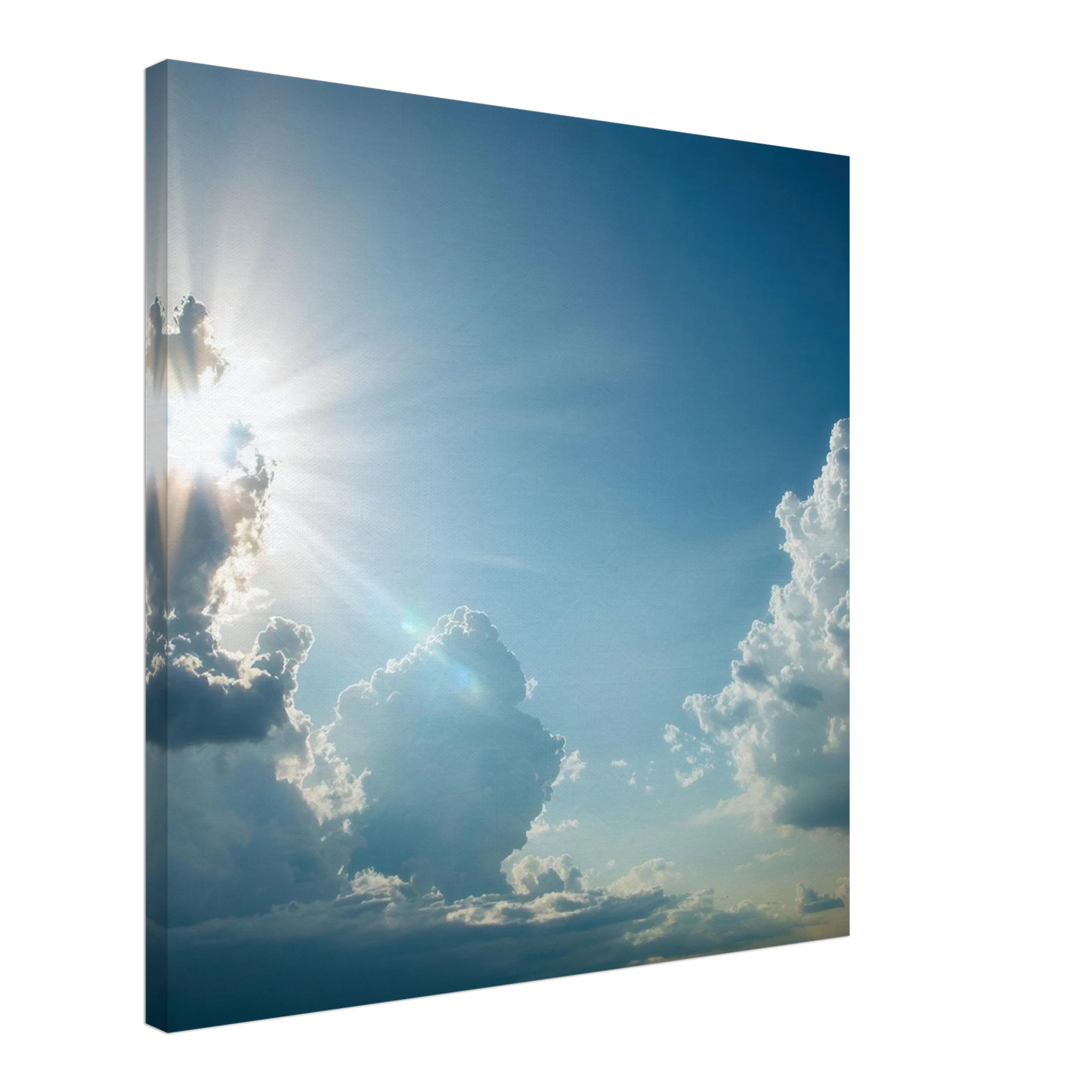 Wandbild sonnenstrahlen durch wolken atmosphaerische himmelskunst in verschiedenen groessen