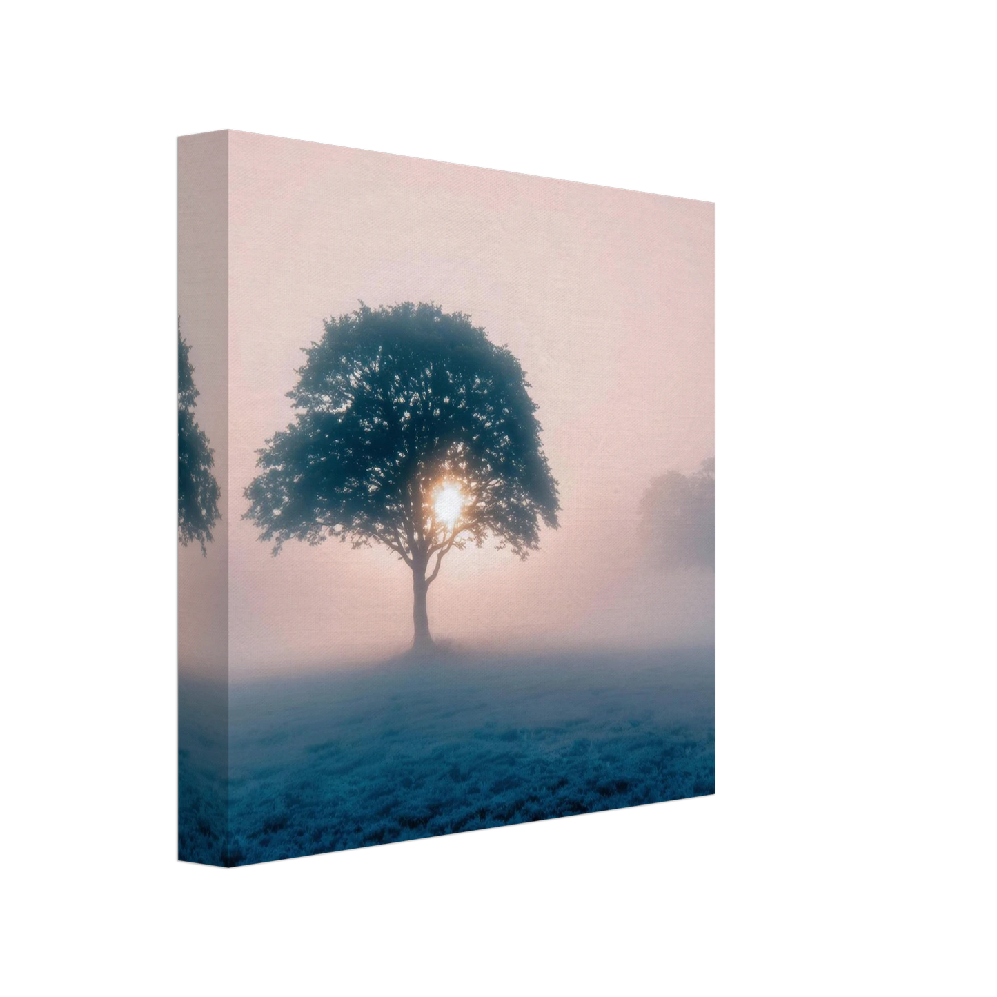 Wandbild mystischer morgendaemmerung baum traumhaftes landschaftsbild fuer ihre wohlfuehloase