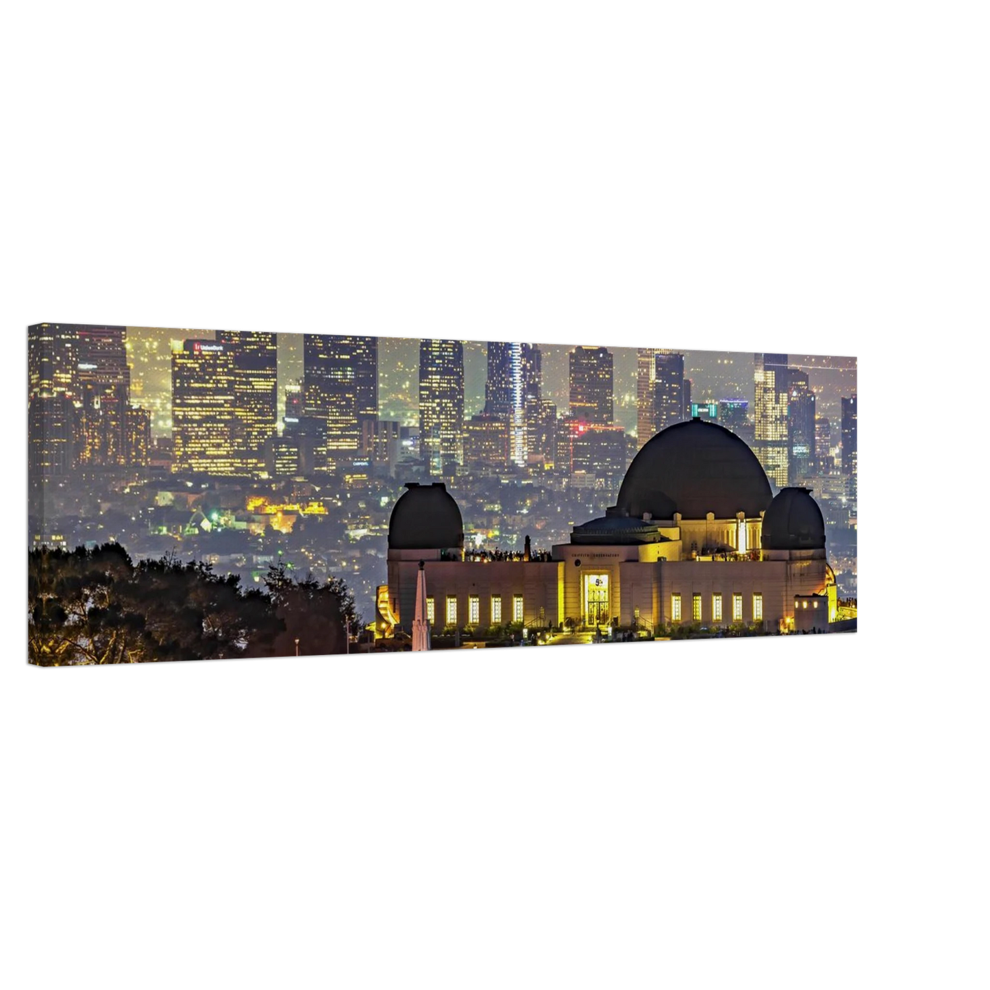 Wandbild los angeles nachthimmel griffith observatorium mit stadtpanorama erlebe das leuchten der stadt