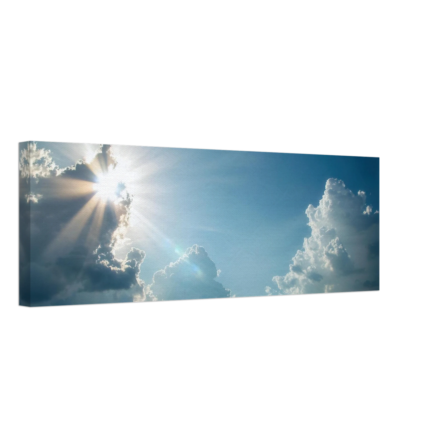 Wandbild sonnenstrahlen durch wolken atmosphaerische himmelskunst in verschiedenen groessen