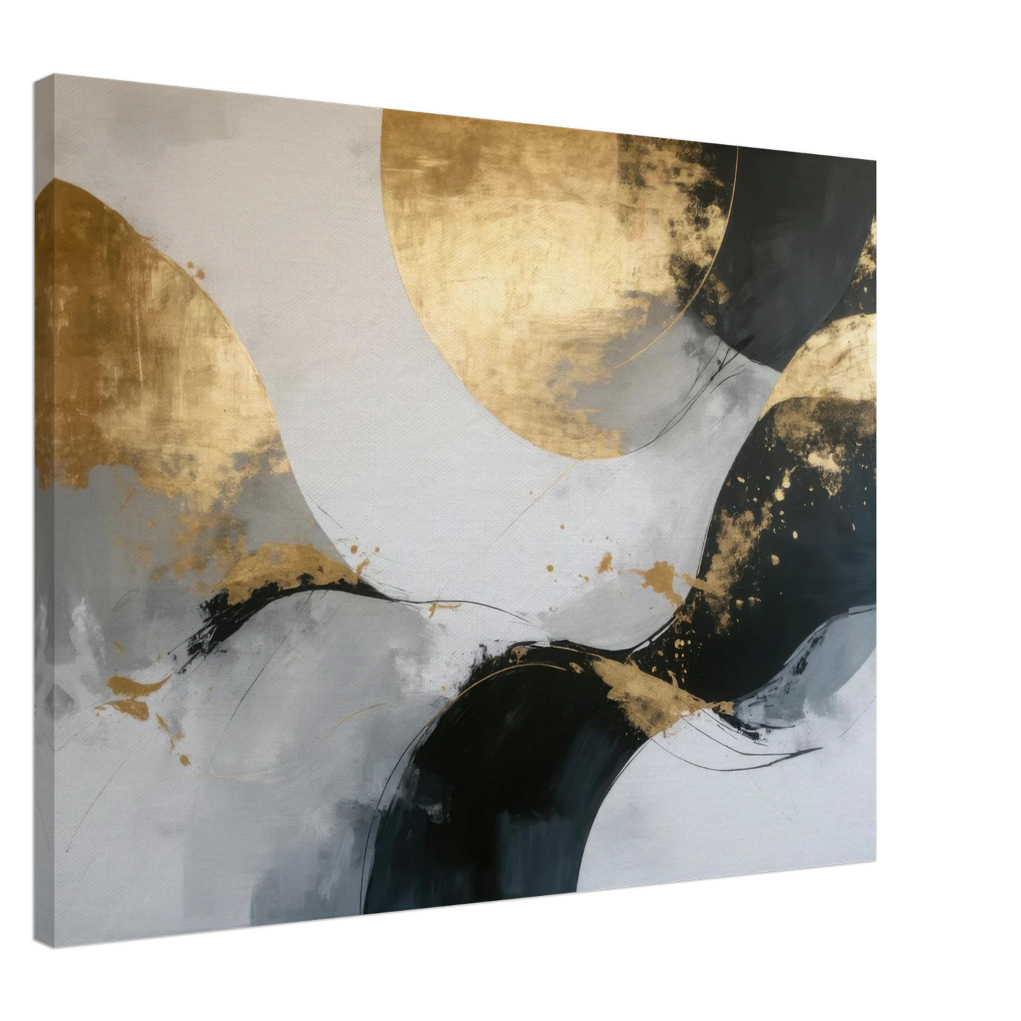Wandbild goldene abstraktion elegante kunst fuer ihr zuhause in ihrer wunschgroesse