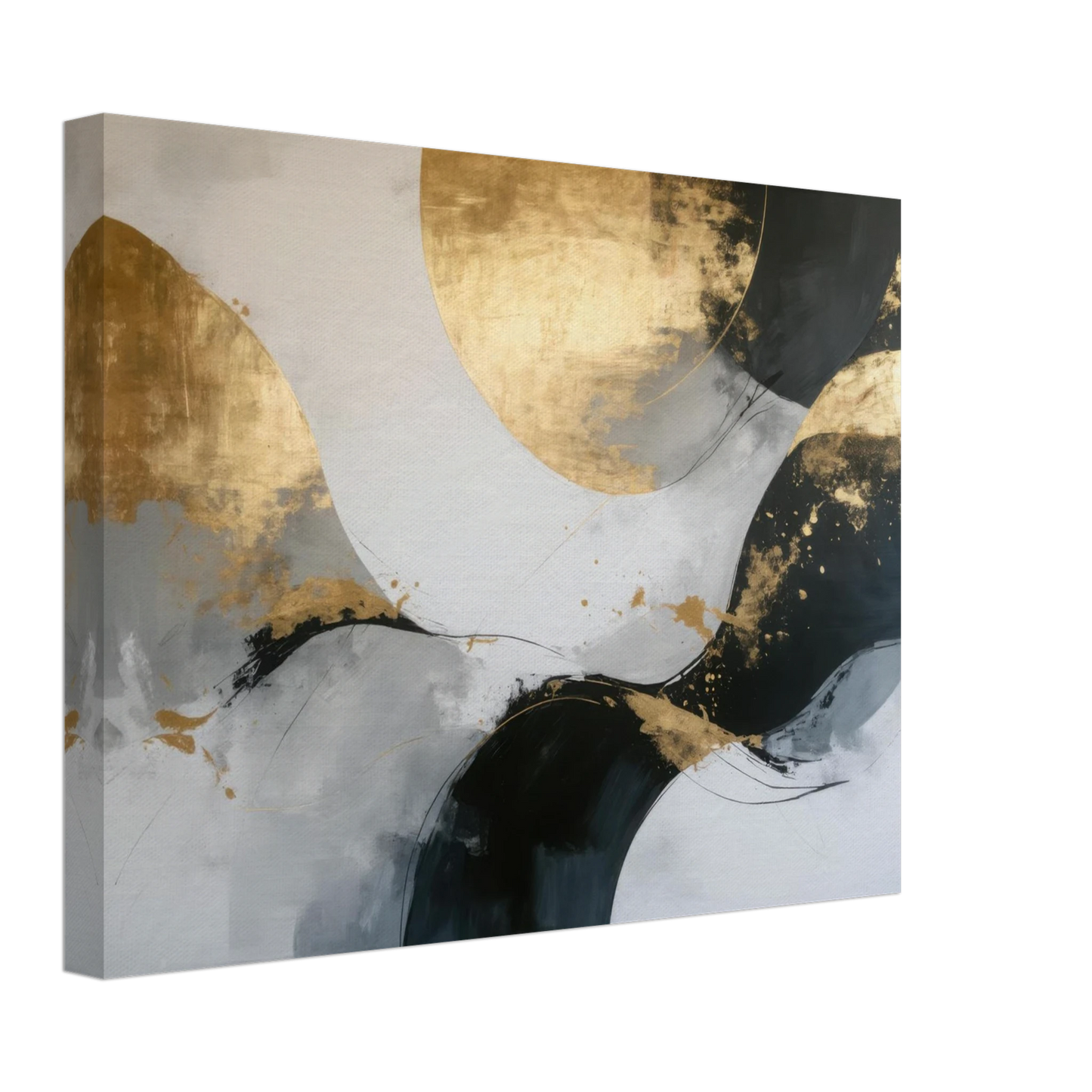 Wandbild goldene abstraktion elegante kunst fuer ihr zuhause in ihrer wunschgroesse