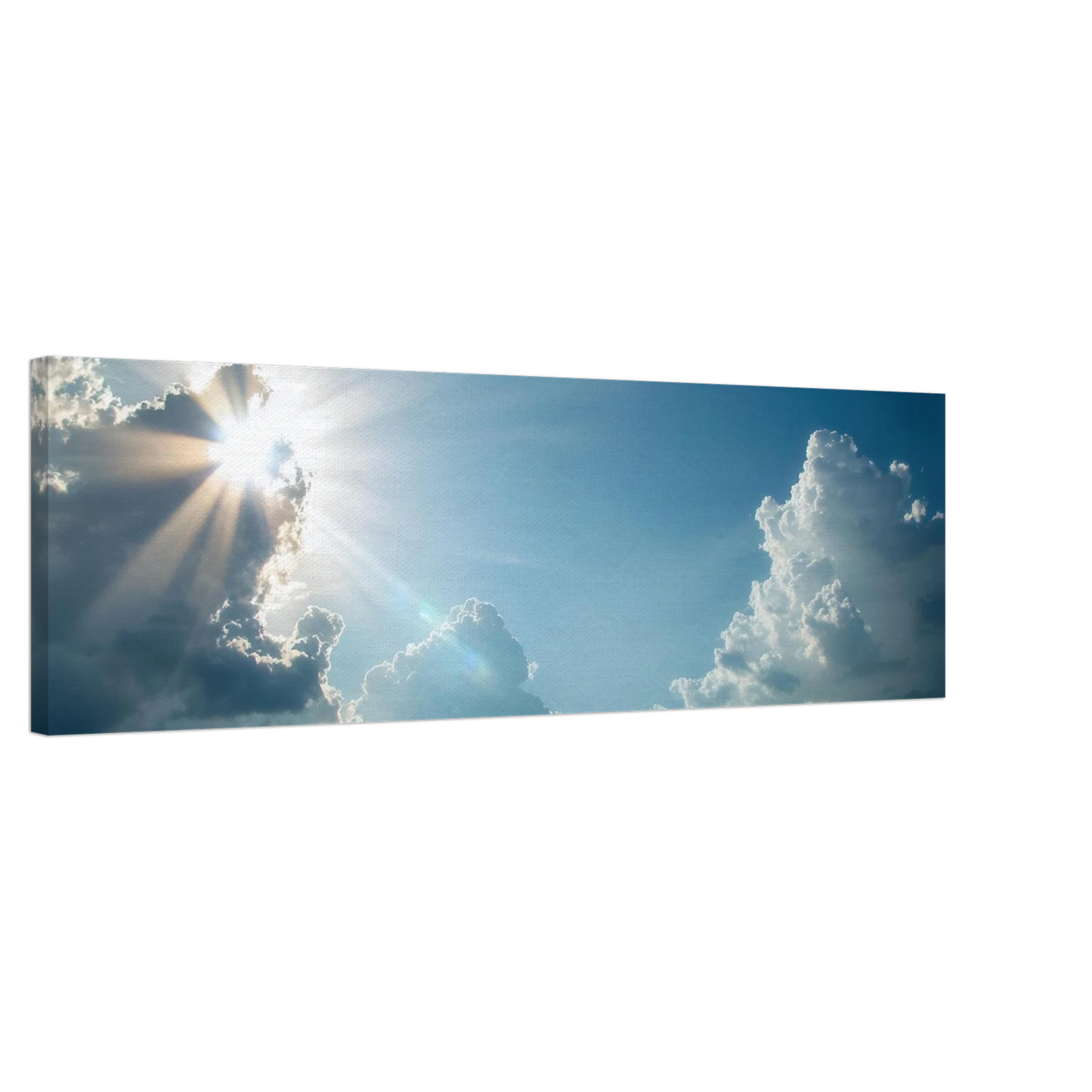 Wandbild sonnenstrahlen durch wolken atmosphaerische himmelskunst in verschiedenen groessen