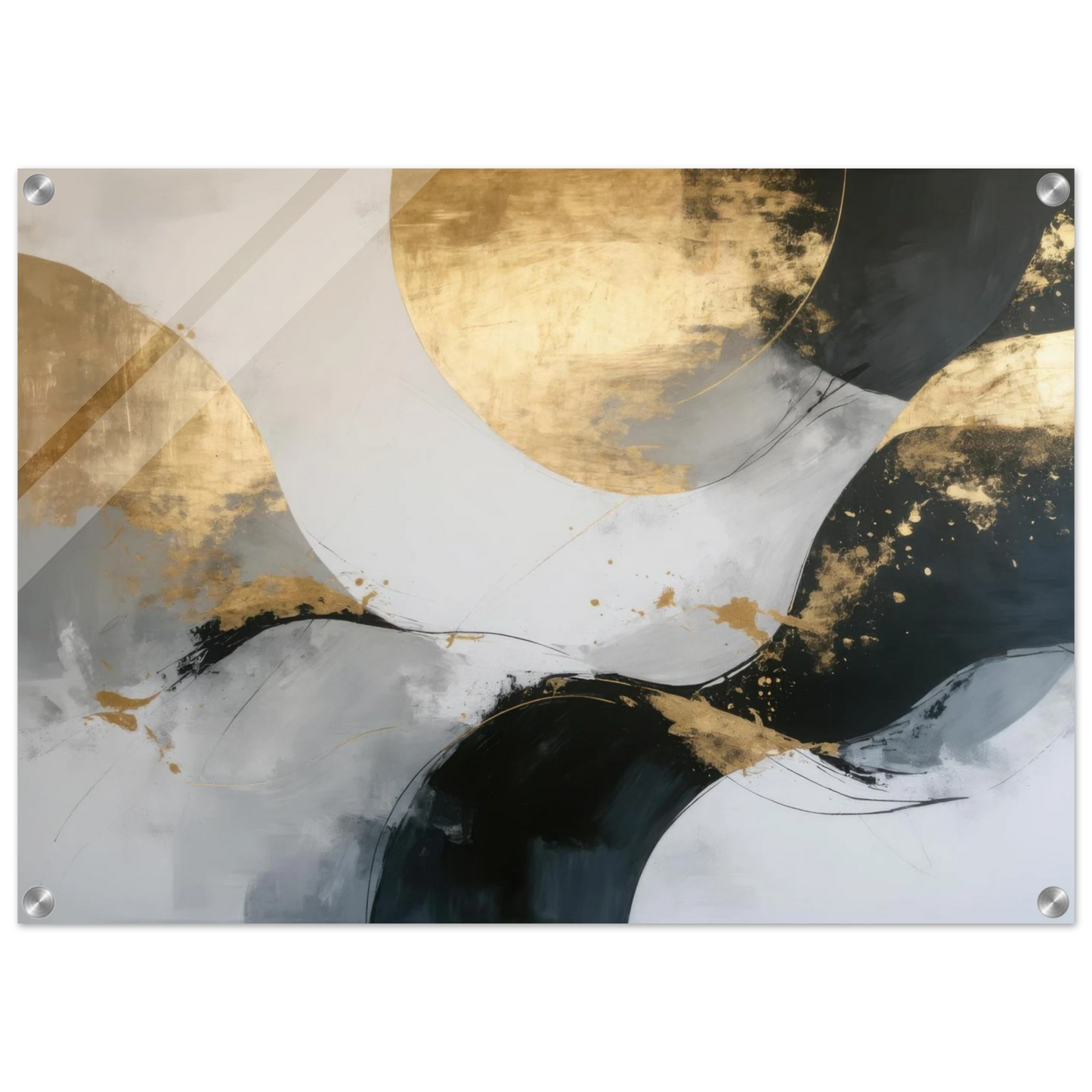 Wandbild goldene abstraktion elegante kunst fuer ihr zuhause in ihrer wunschgroesse