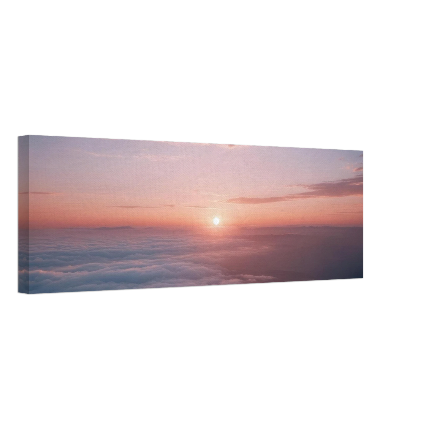 Wandbild sonnenaufgang ueber den wolken ein traumhaftes wandbild in sanften pastelltoenen