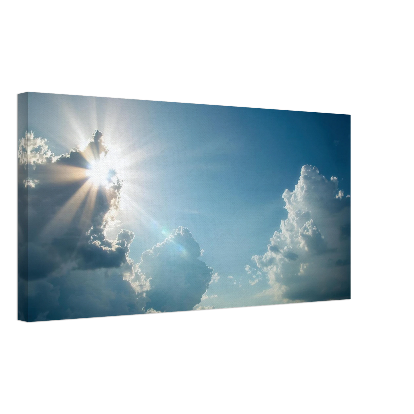 Wandbild sonnenstrahlen durch wolken atmosphaerische himmelskunst in verschiedenen groessen