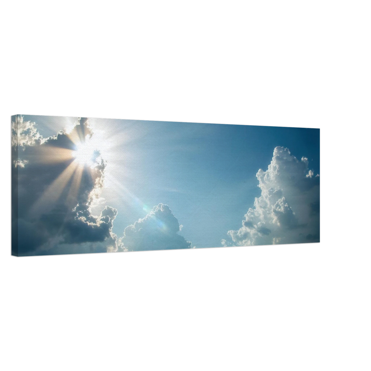 Wandbild sonnenstrahlen durch wolken atmosphaerische himmelskunst in verschiedenen groessen