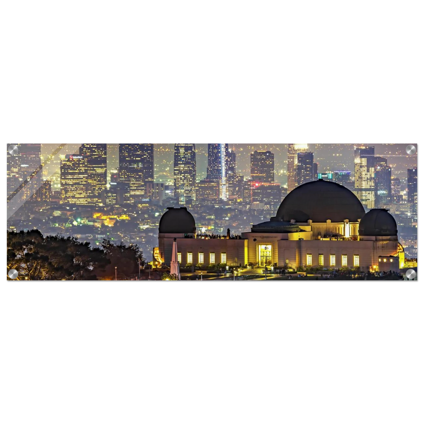 Wandbild los angeles nachthimmel griffith observatorium mit stadtpanorama erlebe das leuchten der stadt
