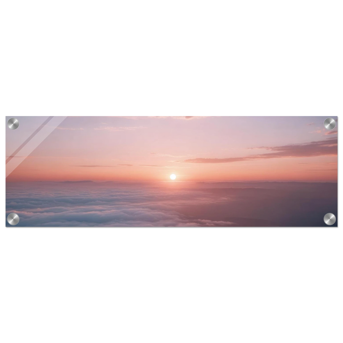 Wandbild sonnenaufgang ueber den wolken ein traumhaftes wandbild in sanften pastelltoenen