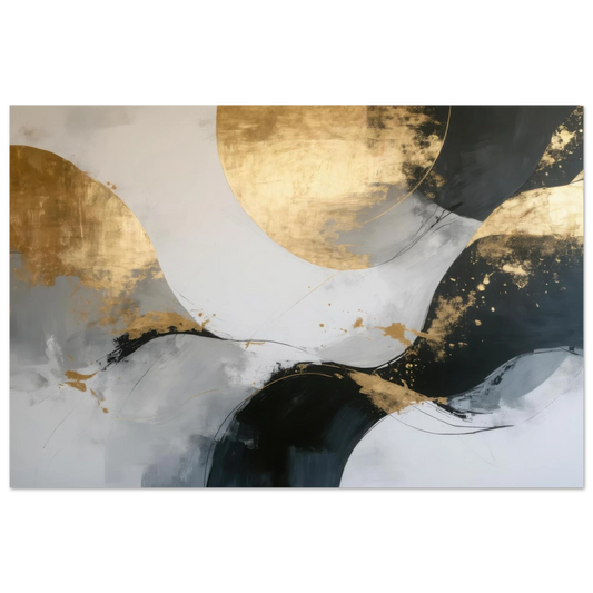 Wandbild goldene abstraktion elegante kunst fuer ihr zuhause in ihrer wunschgroesse