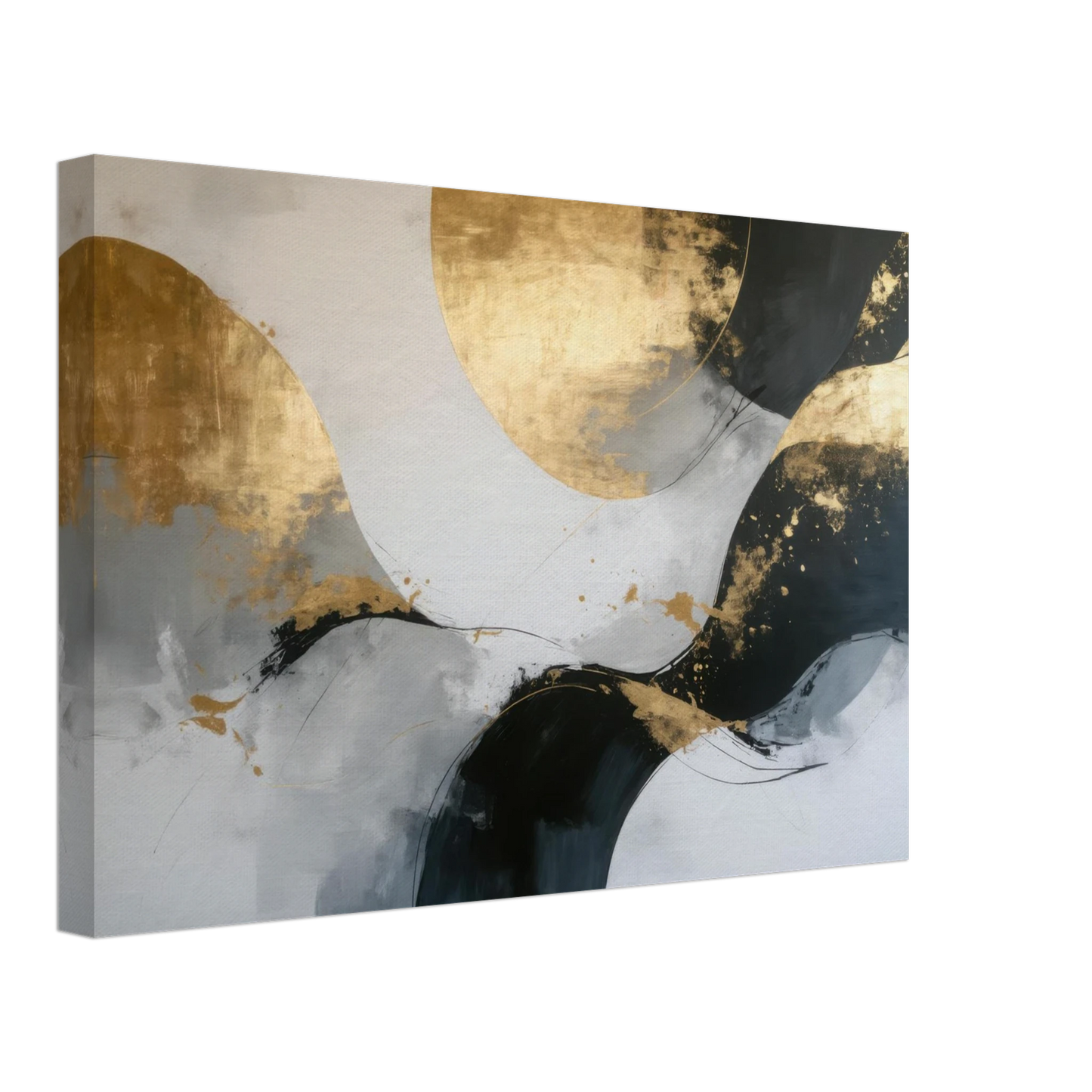 Wandbild goldene abstraktion elegante kunst fuer ihr zuhause in ihrer wunschgroesse