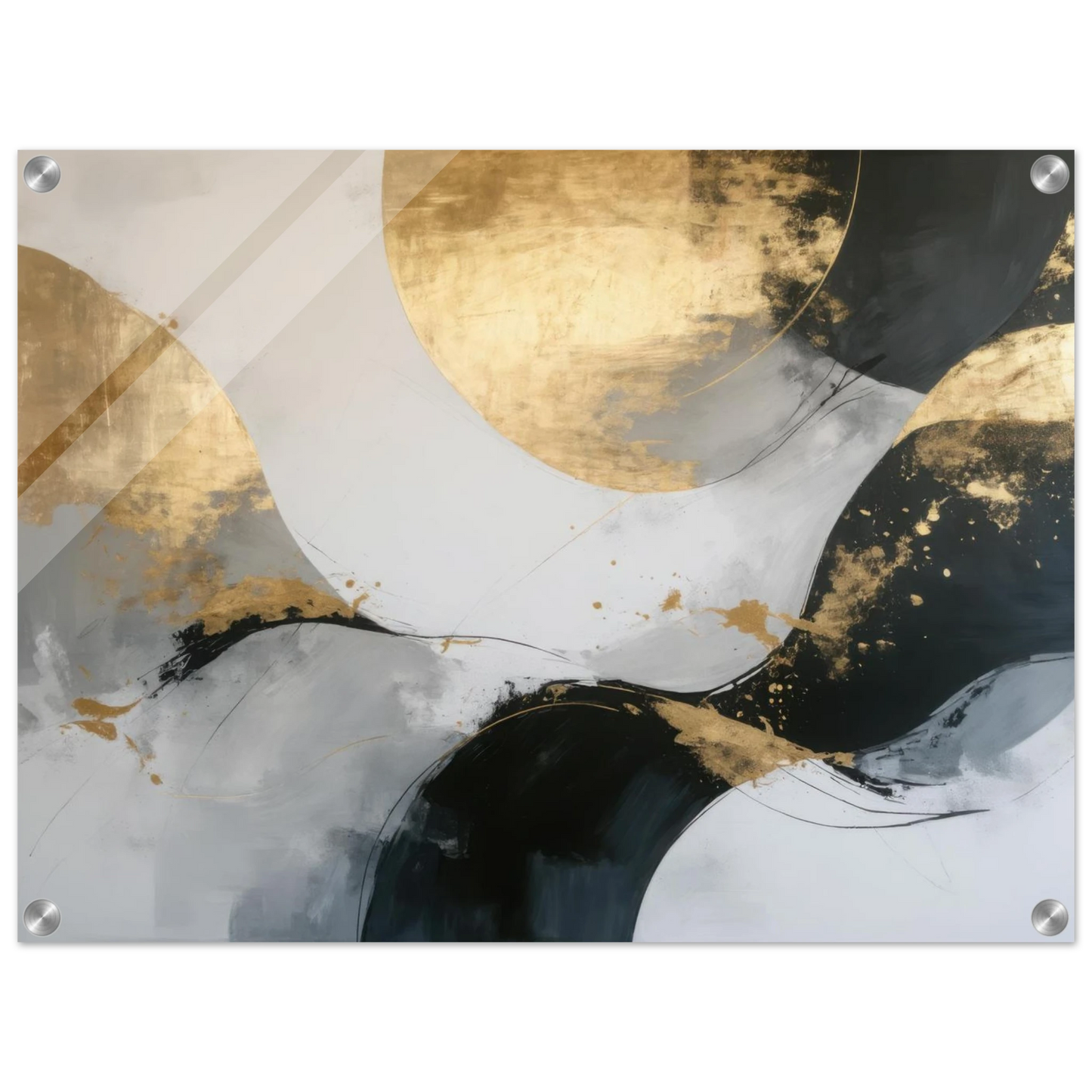 Wandbild goldene abstraktion elegante kunst fuer ihr zuhause in ihrer wunschgroesse