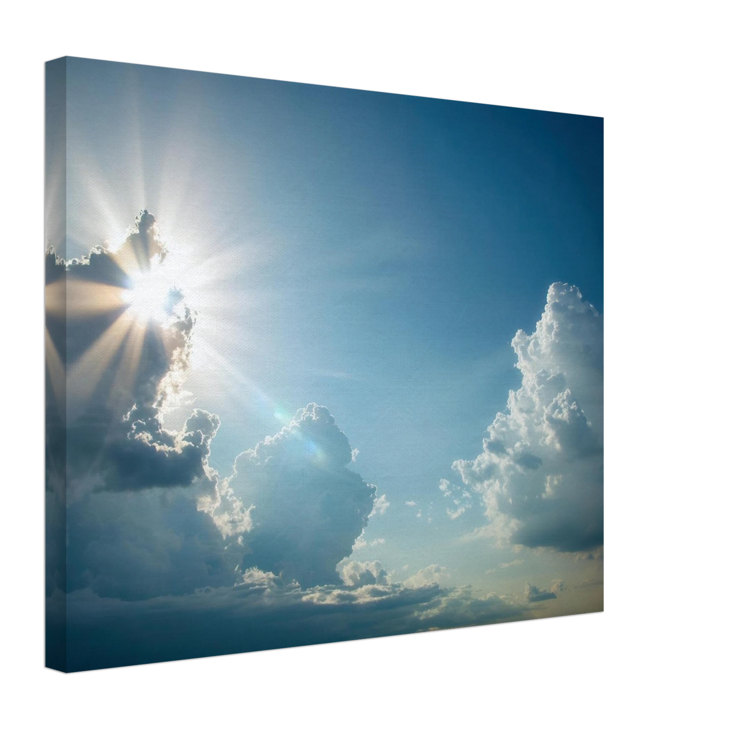 Wandbild sonnenstrahlen durch wolken atmosphaerische himmelskunst in verschiedenen groessen