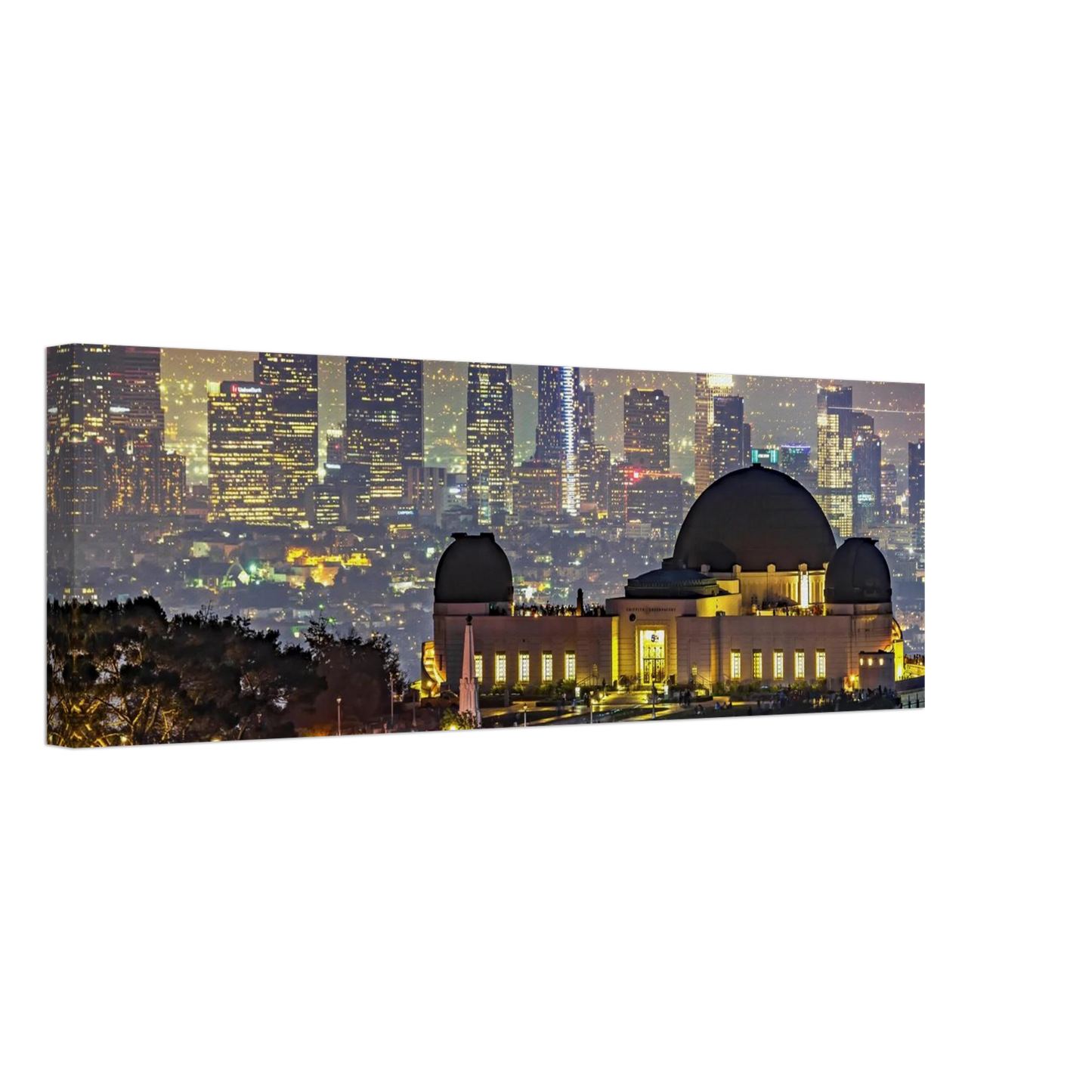 Wandbild los angeles nachthimmel griffith observatorium mit stadtpanorama erlebe das leuchten der stadt