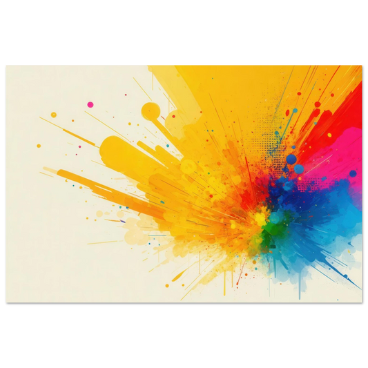 Wandbild explosion der farben abstraktes kunstwerk fuer dein zuhause in verschiedenen groessen