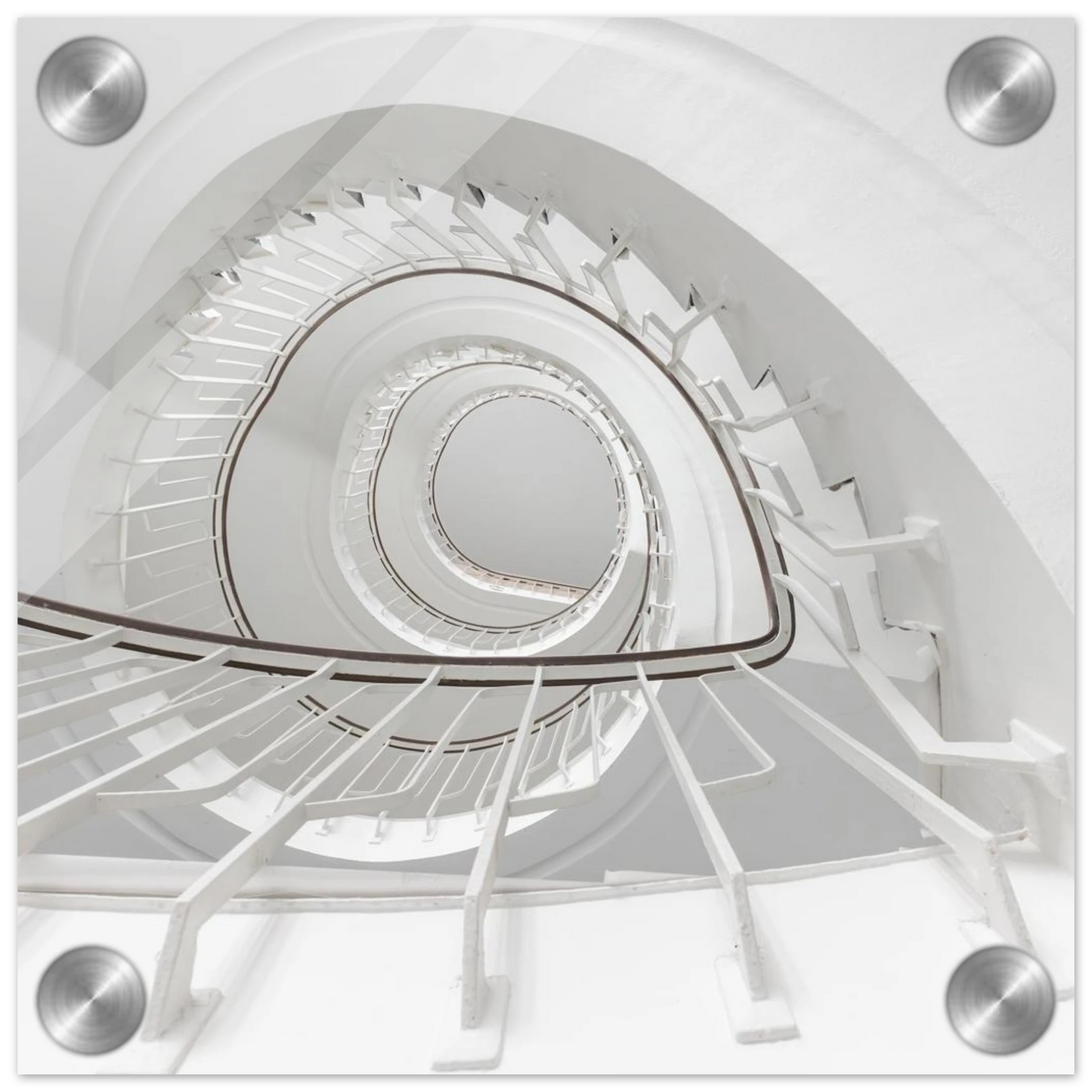 Wandbild minimalistisches spiral treppenhaus zeitlose eleganz fuer ihr zuhause