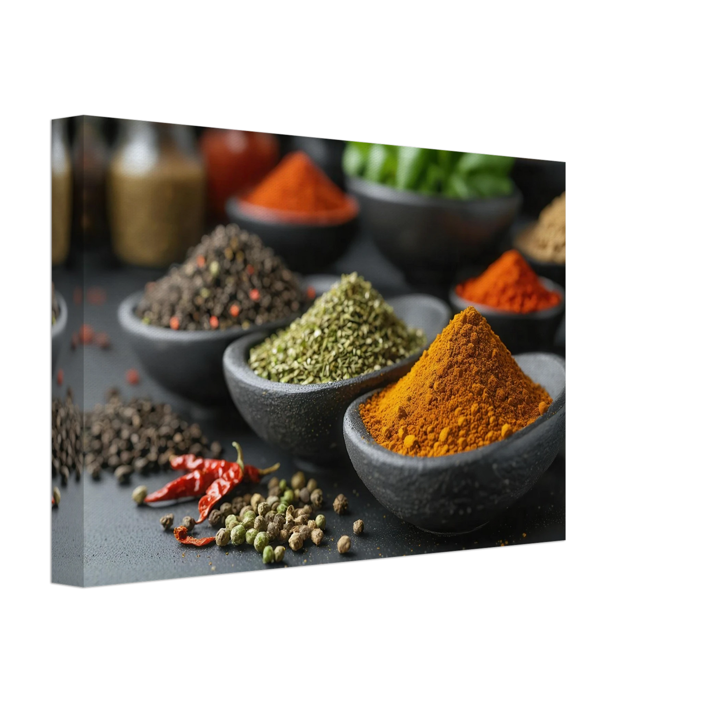 Wandbild gewuerz sinfonie intensive farben aromen fuer ihre kueche