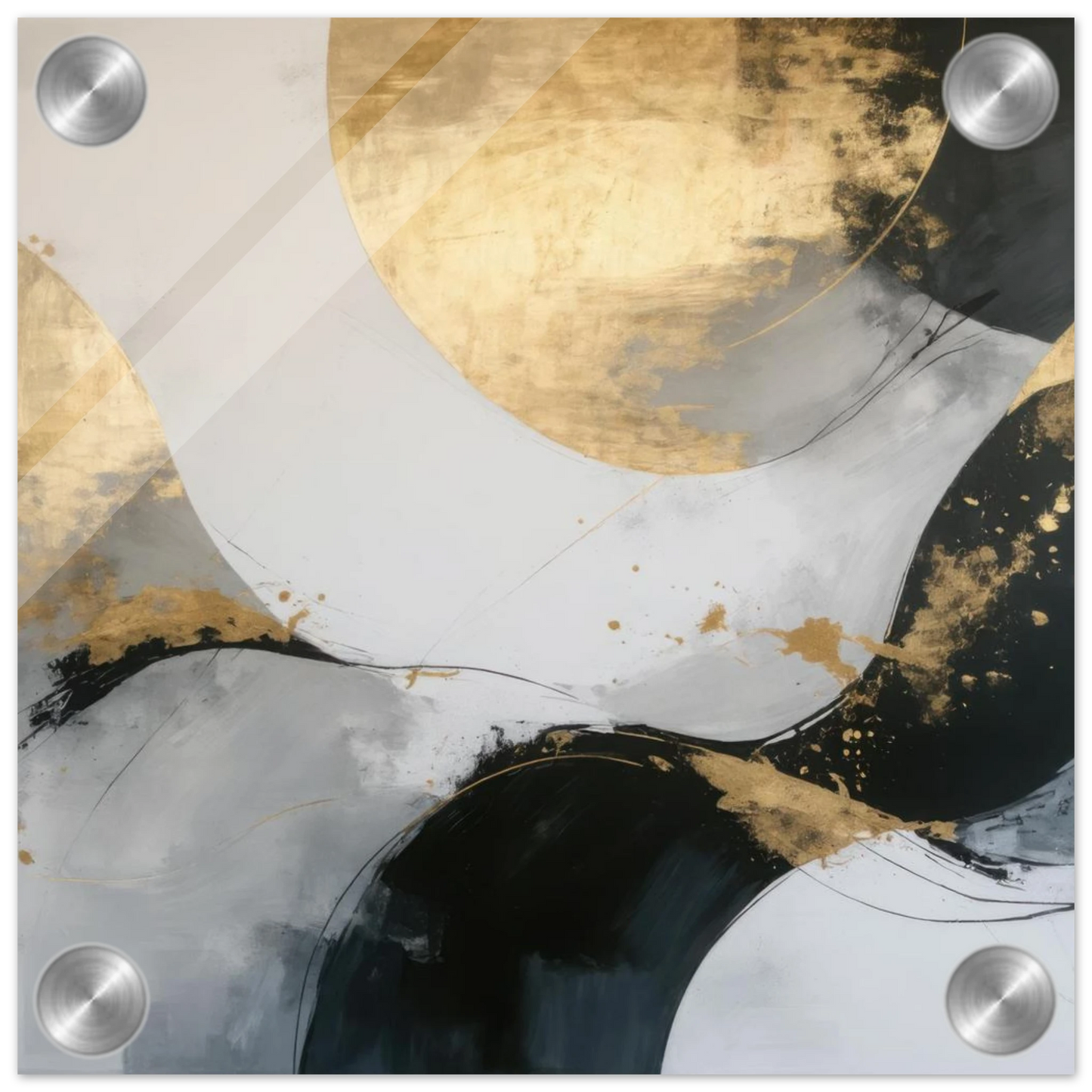 Wandbild goldene abstraktion elegante kunst fuer ihr zuhause in ihrer wunschgroesse