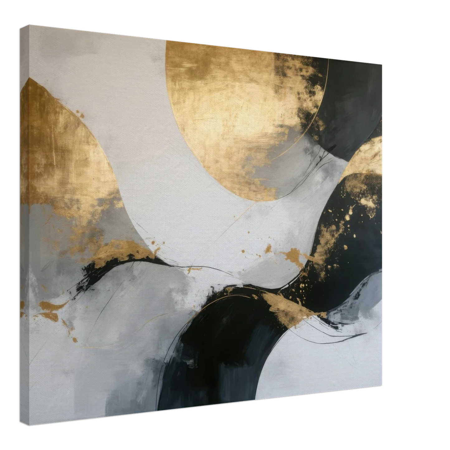 Wandbild goldene abstraktion elegante kunst fuer ihr zuhause in ihrer wunschgroesse