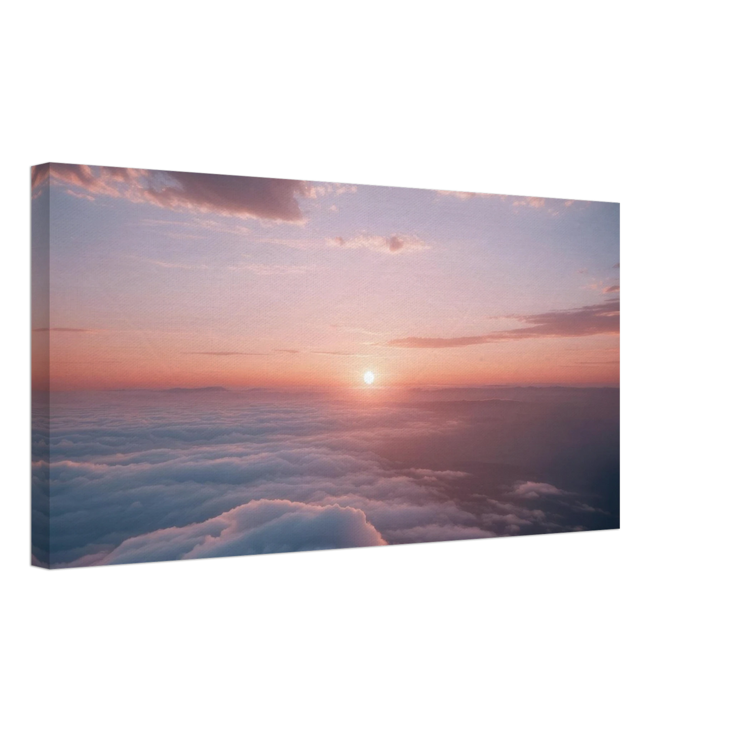 Wandbild sonnenaufgang ueber den wolken ein traumhaftes wandbild in sanften pastelltoenen