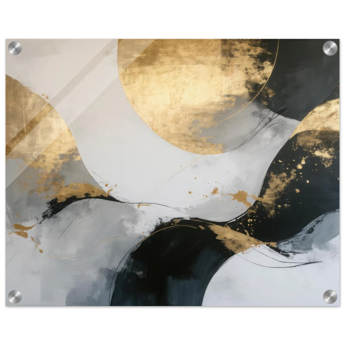 Wandbild goldene abstraktion elegante kunst fuer ihr zuhause in ihrer wunschgroesse