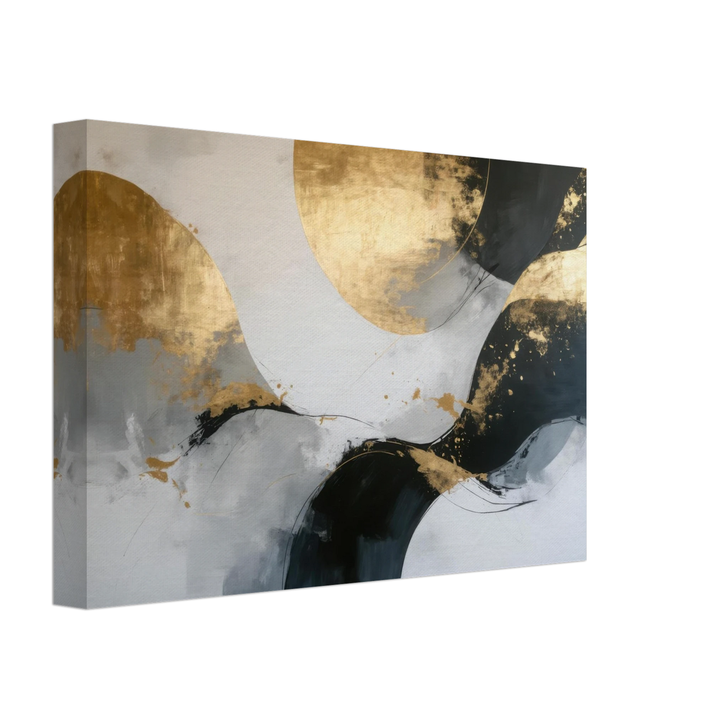 Wandbild goldene abstraktion elegante kunst fuer ihr zuhause in ihrer wunschgroesse