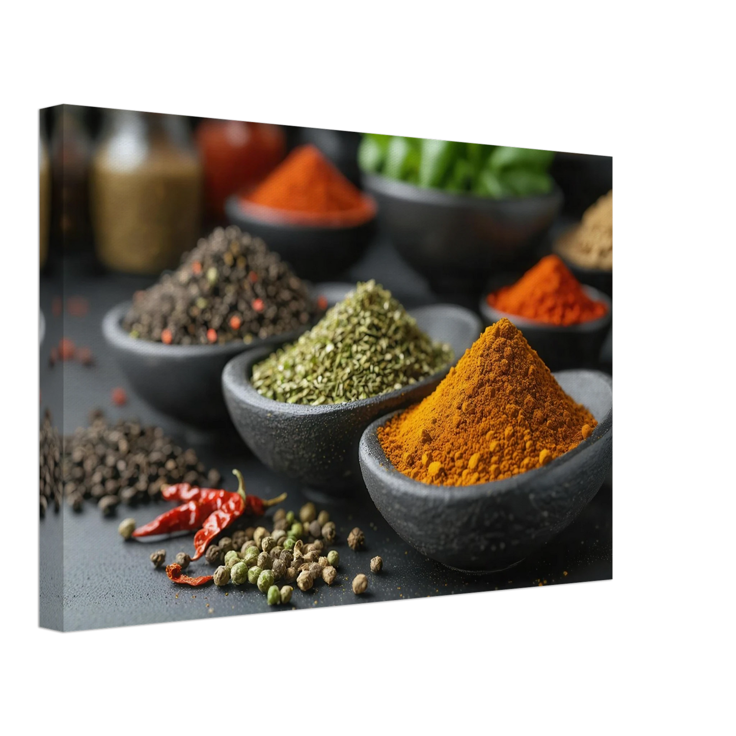 Wandbild gewuerz sinfonie intensive farben aromen fuer ihre kueche