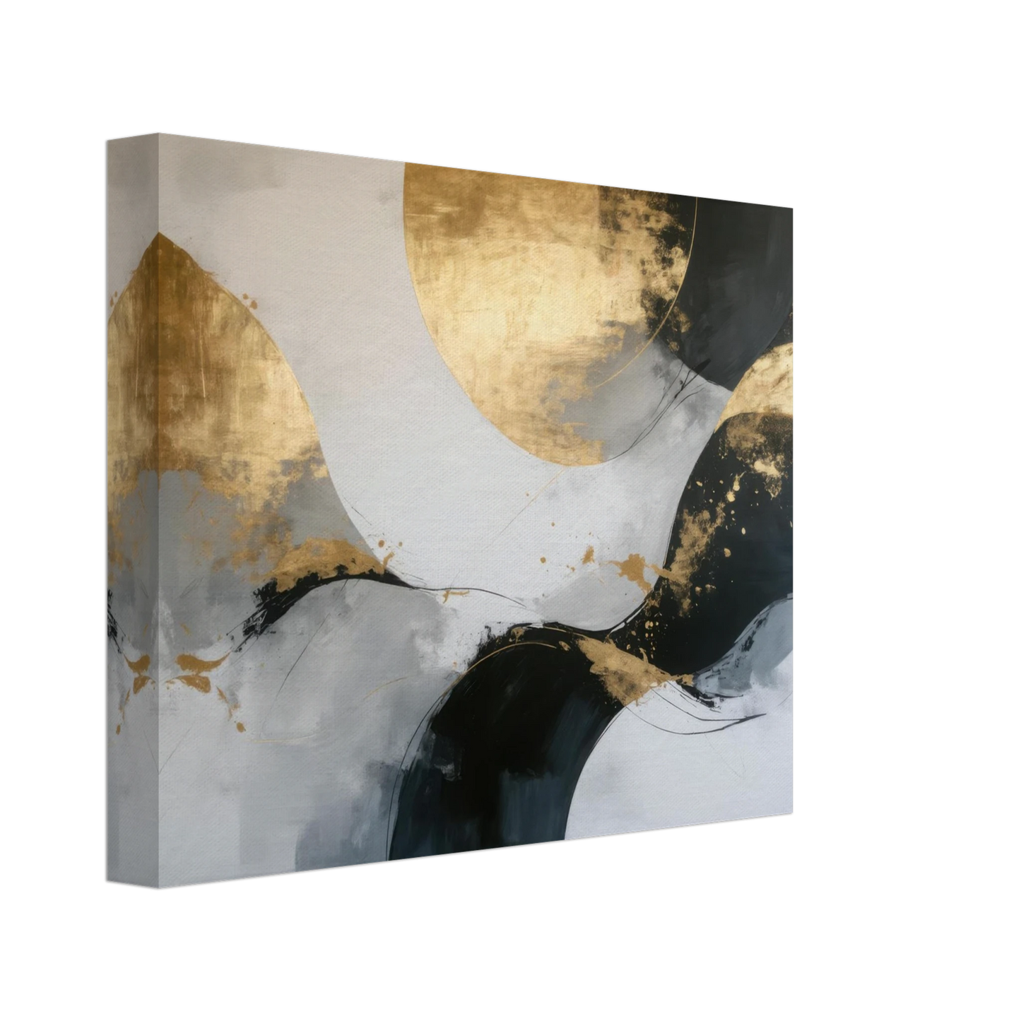 Wandbild goldene abstraktion elegante kunst fuer ihr zuhause in ihrer wunschgroesse